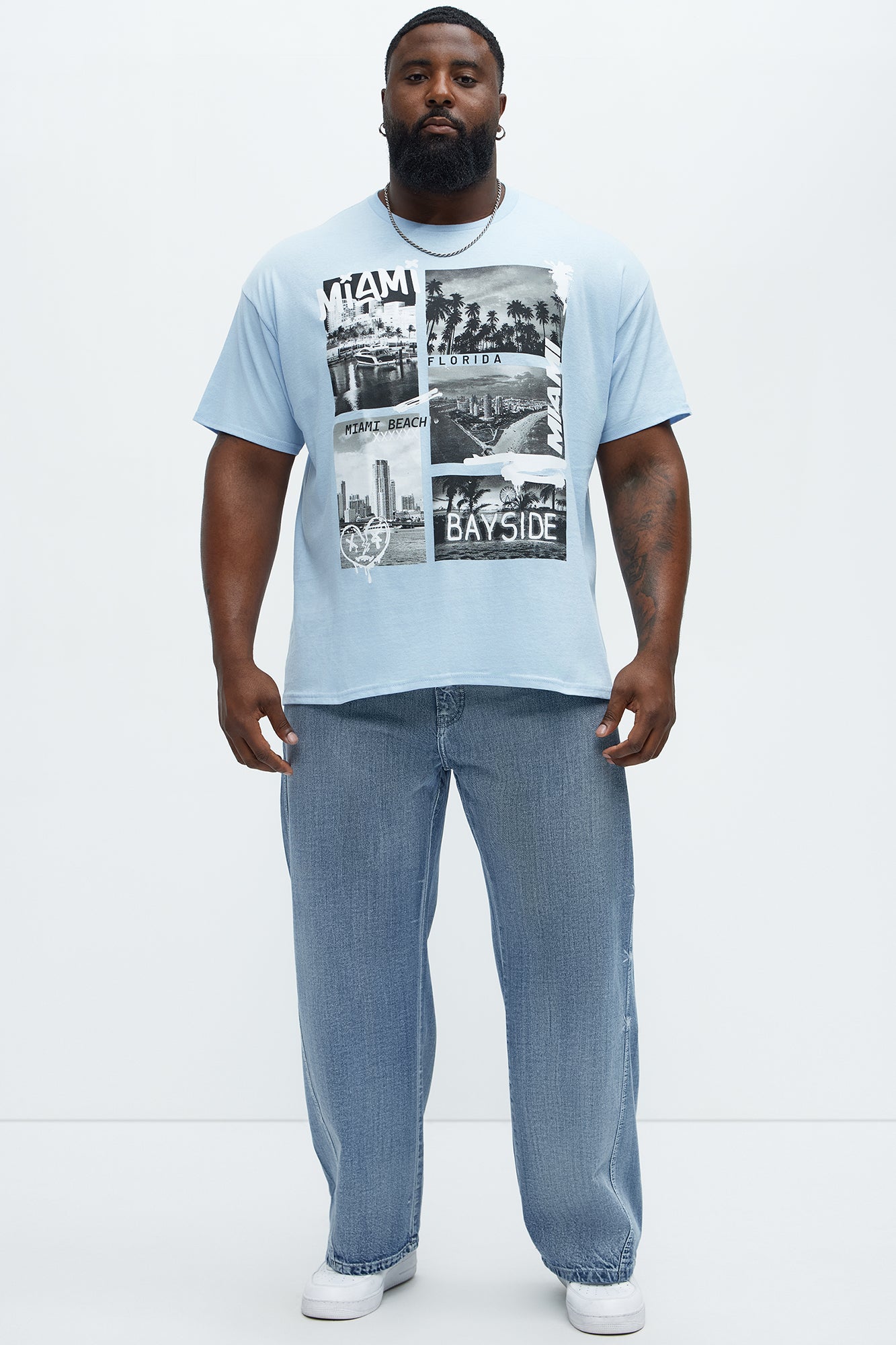 Miami Bayside Short Sleeve Tee - Light Blue - Image 5