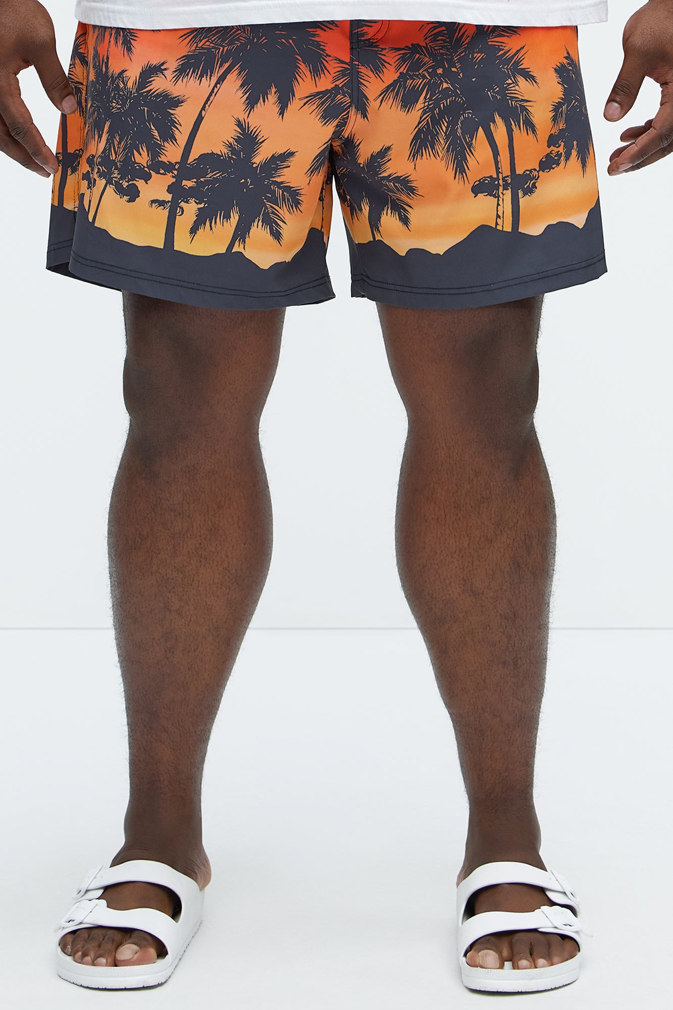 Sunset Palm Swim Mid Trunk - Multi Color - Image 5