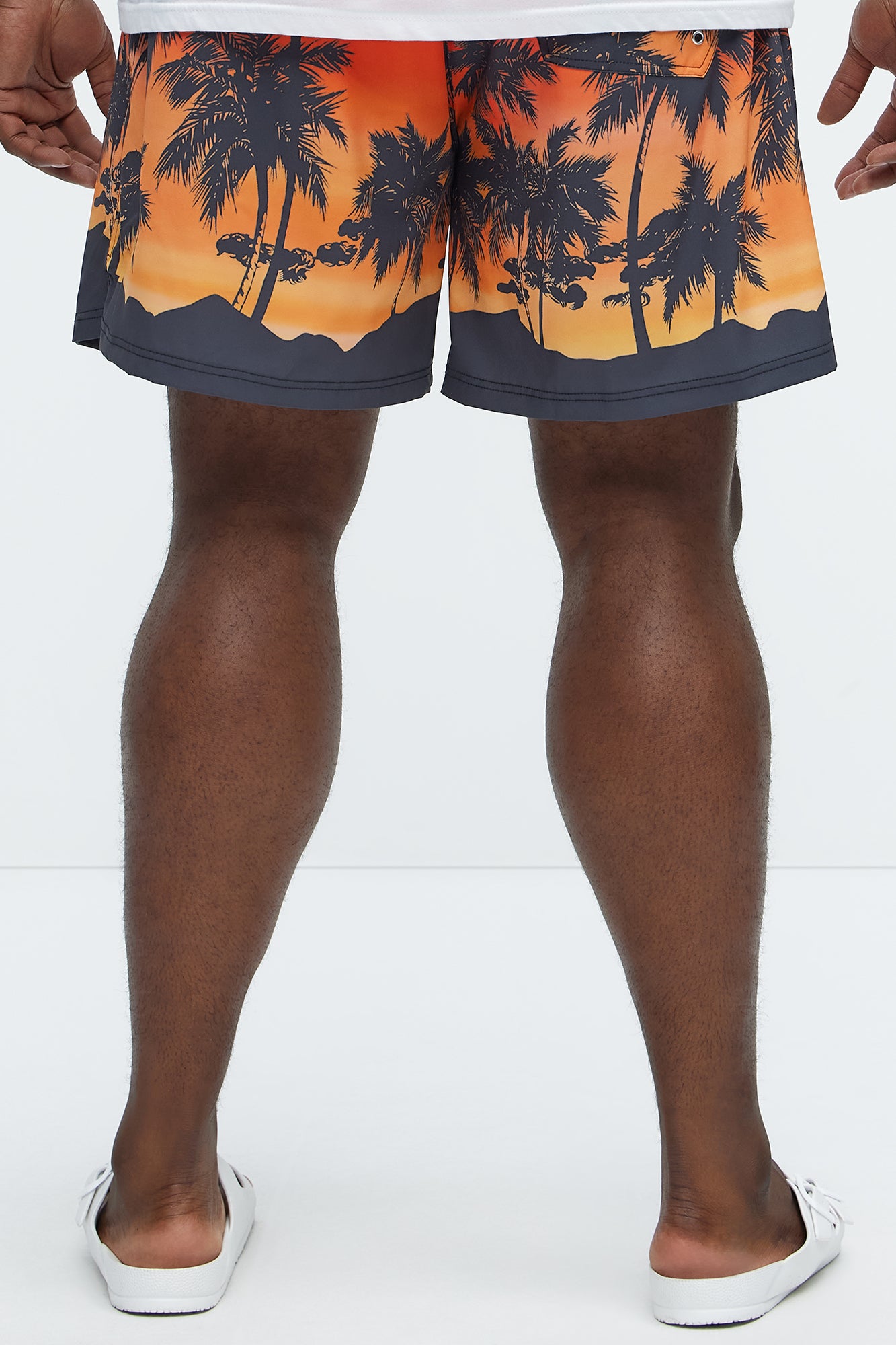 Sunset Palm Swim Mid Trunk - Multi Color - Image 7