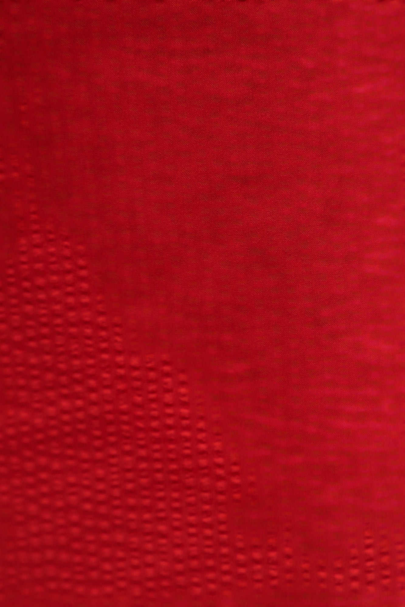 Seersucker Swim Mid Trunk - Red - Image 7