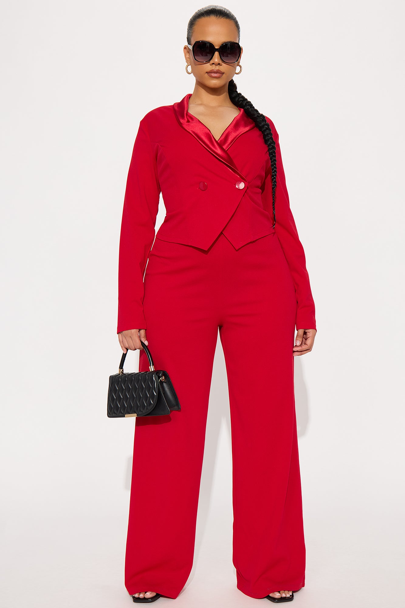 Best Wishes Jumpsuit - Red - Image 4