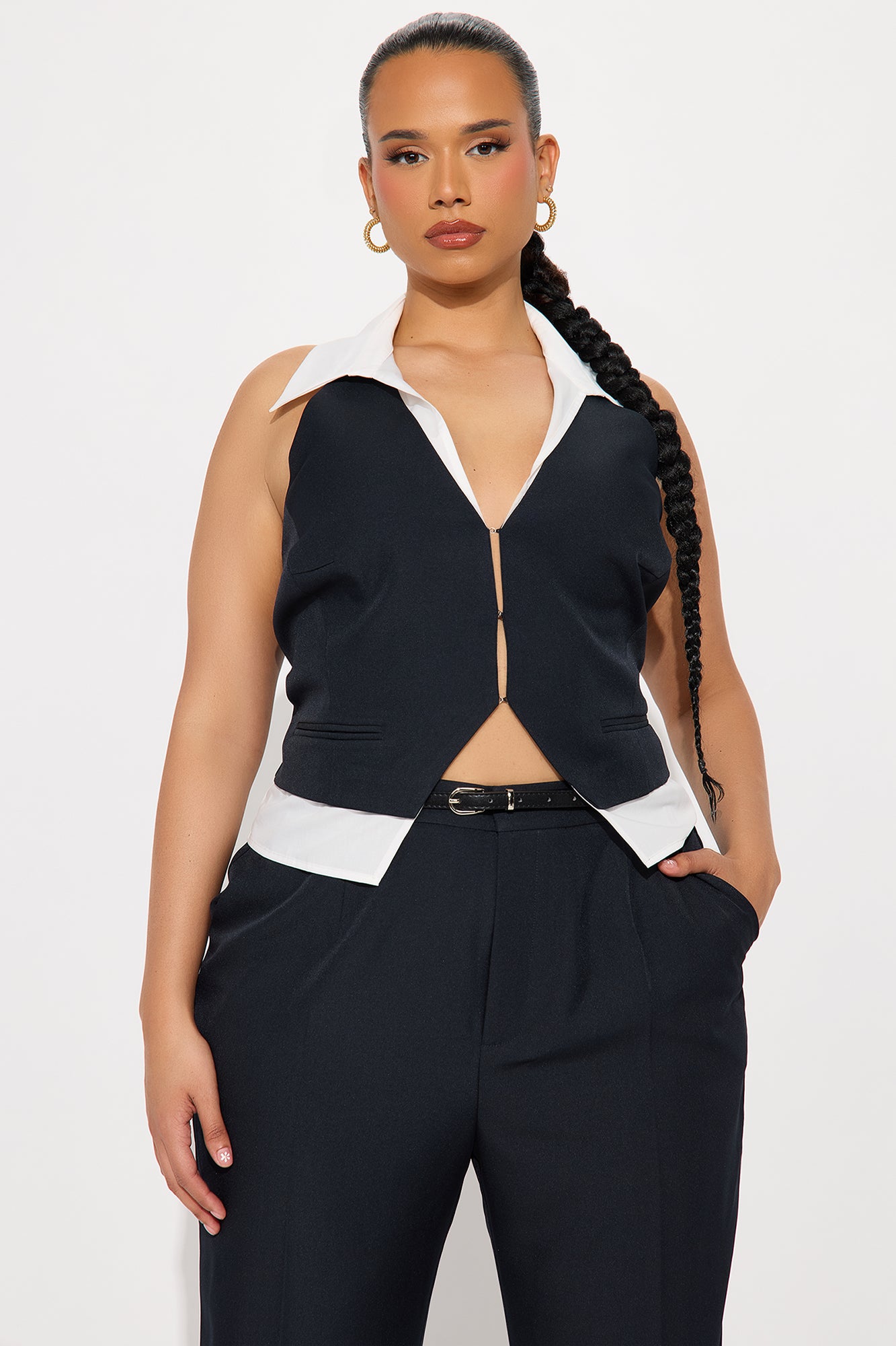 Yes Your Honor Vest Pant Set - Navy - Image 5