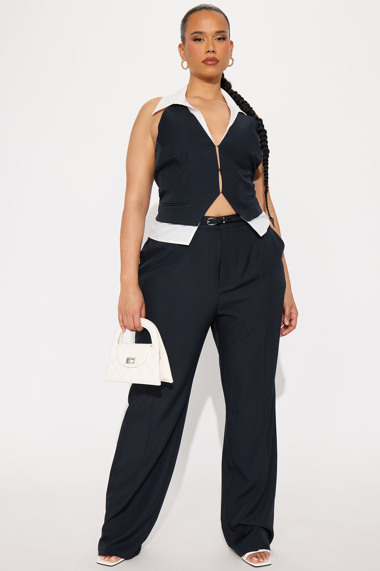 Yes Your Honor Vest Pant Set - Navy - Image 4