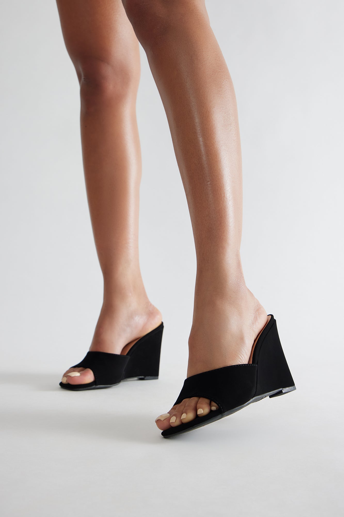 Shade Square Toe Wedges - Black - Image 3