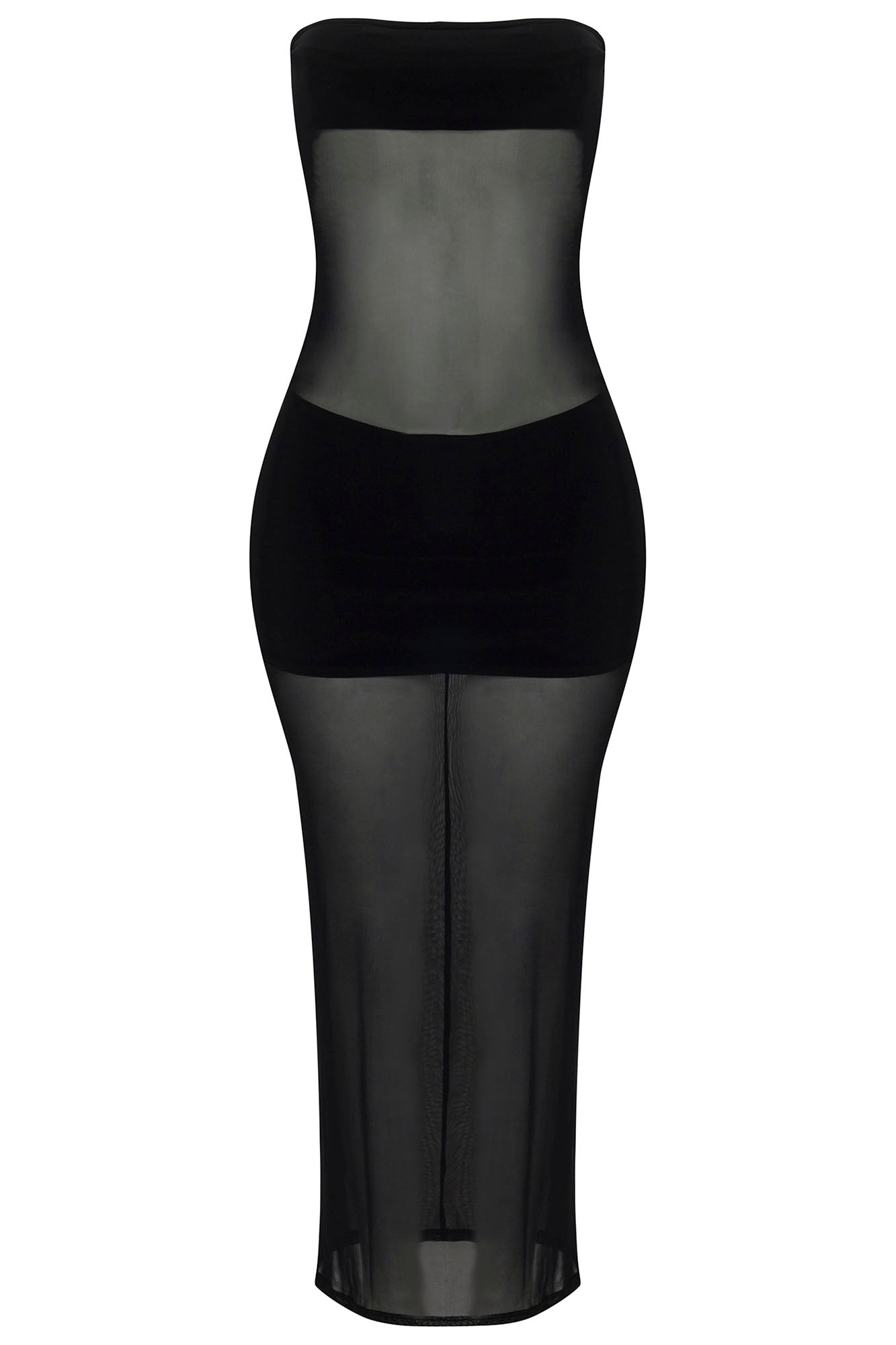 Piper Sheer Maxi Dress - Black - Image 6