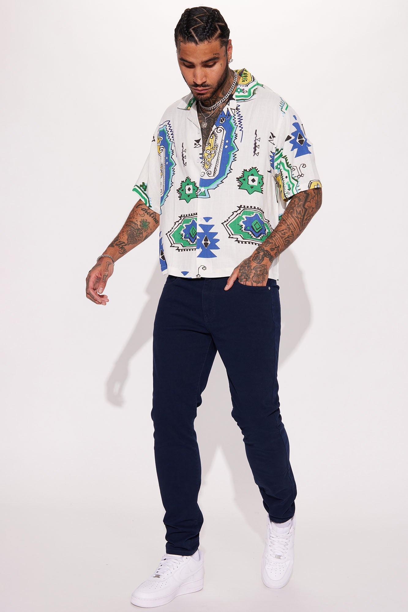 Mac Chino Skinny 5 Pocket Pants - Navy - Image 3