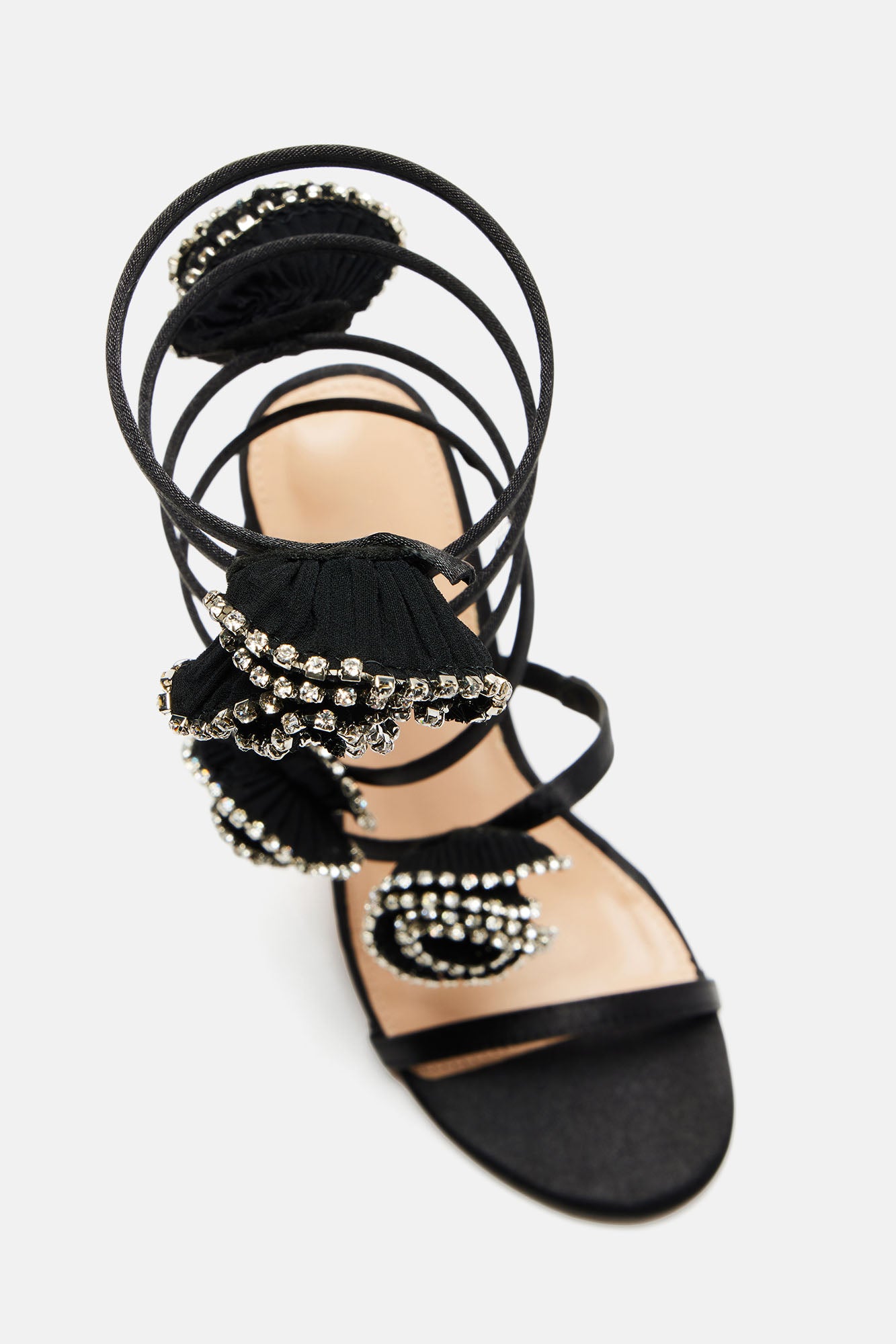 After Midnight Wrap Up Heeled Sandals - Black - Image 6