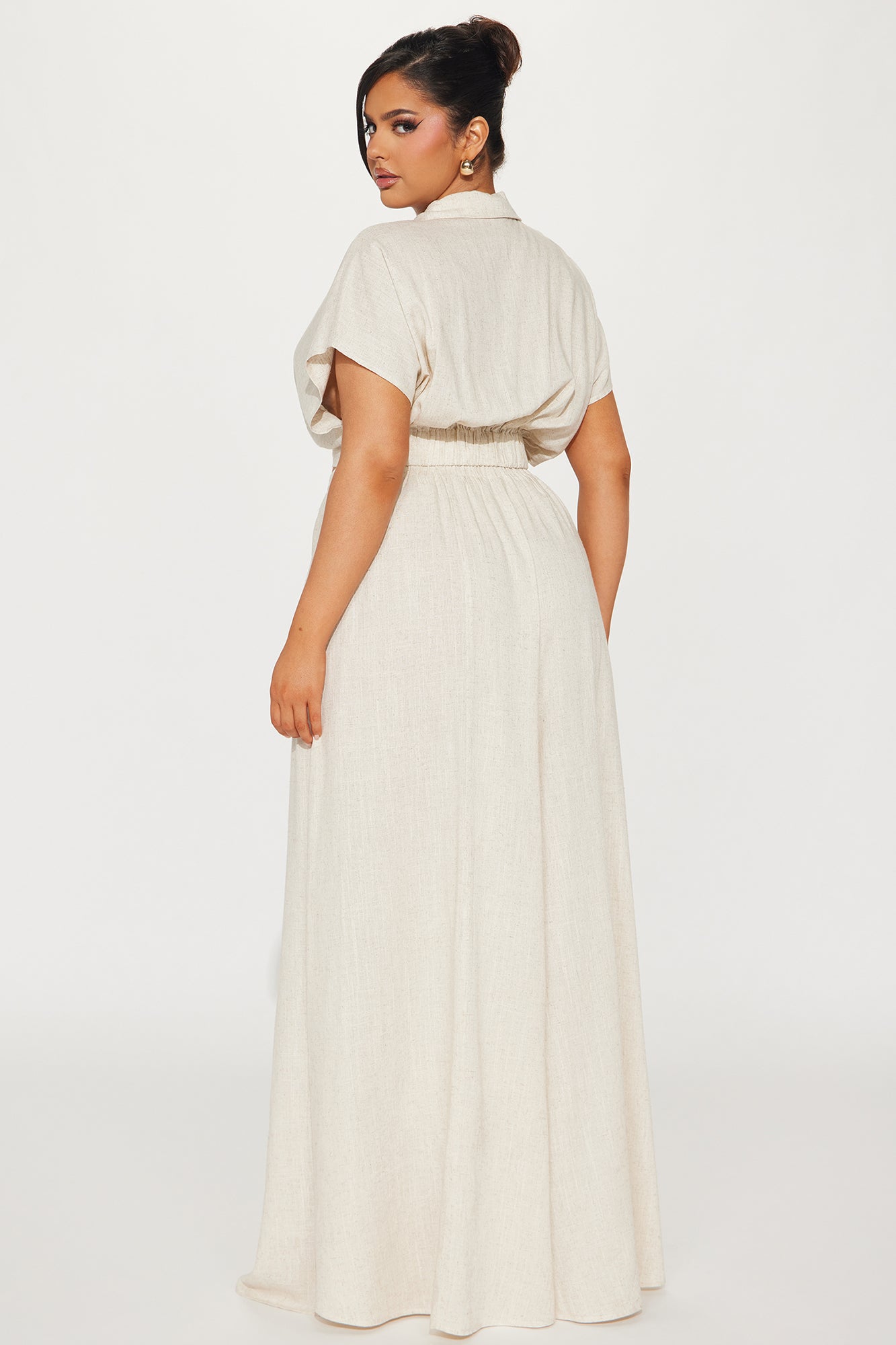 Lucky Day Linen Pant Set - Oatmeal - Image 6