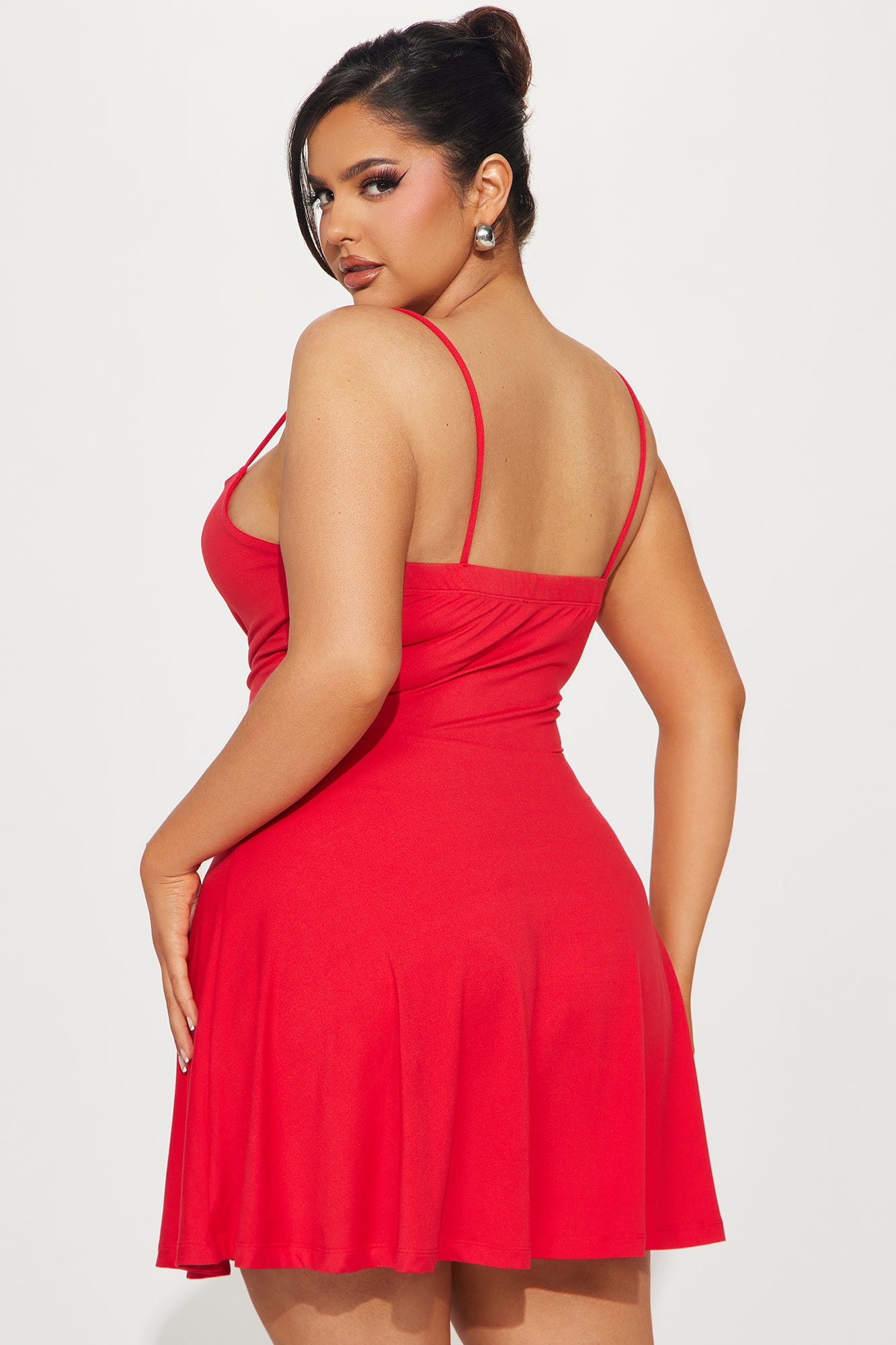 Adriana Essential Mini Dress - Red - Image 6