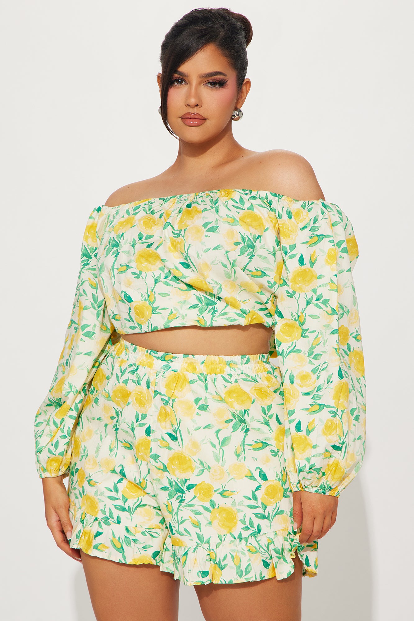 Mollie Short Set - Yellow/combo - Image 5