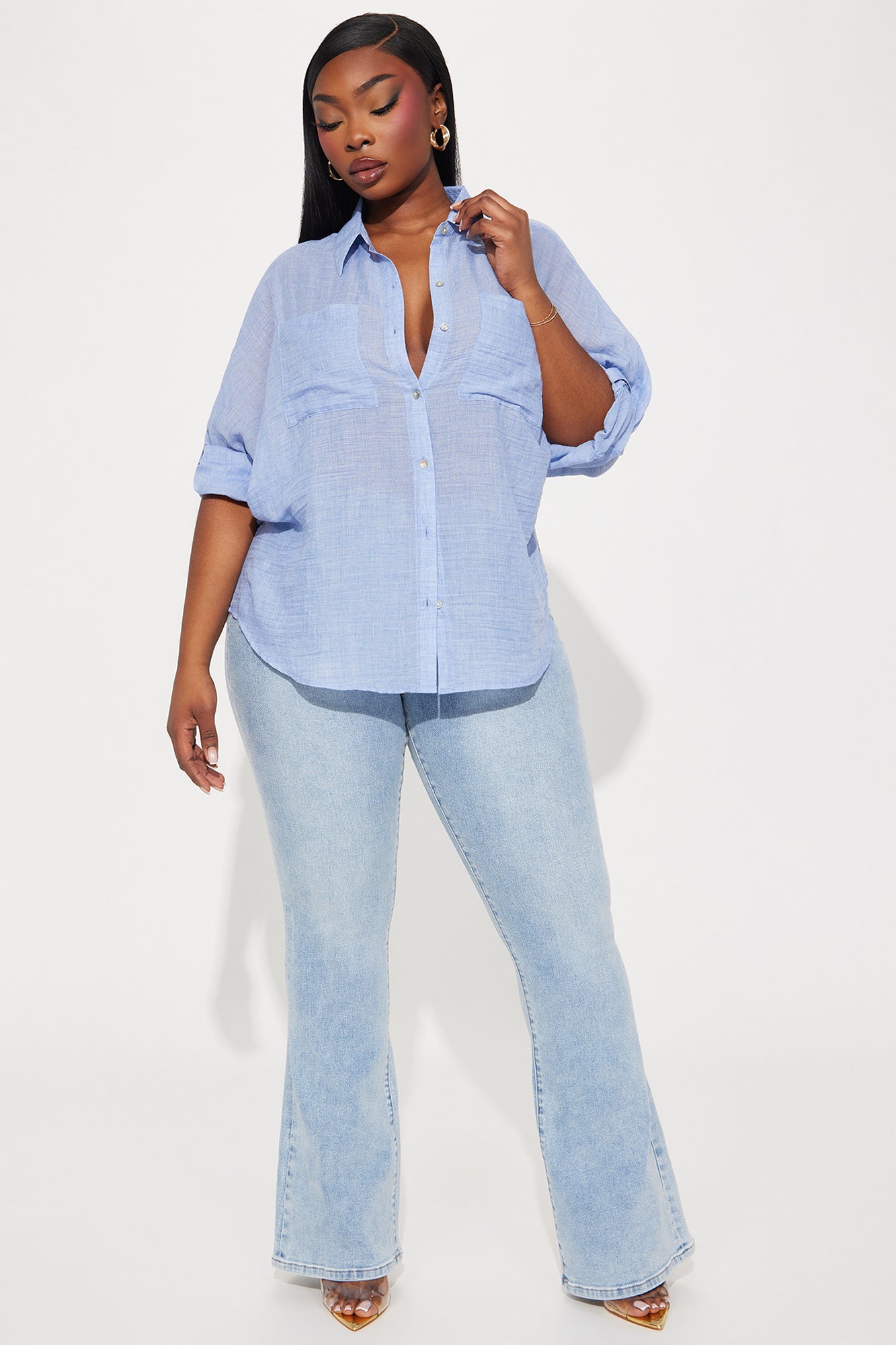 Alina Shirt - Blue - Image 5