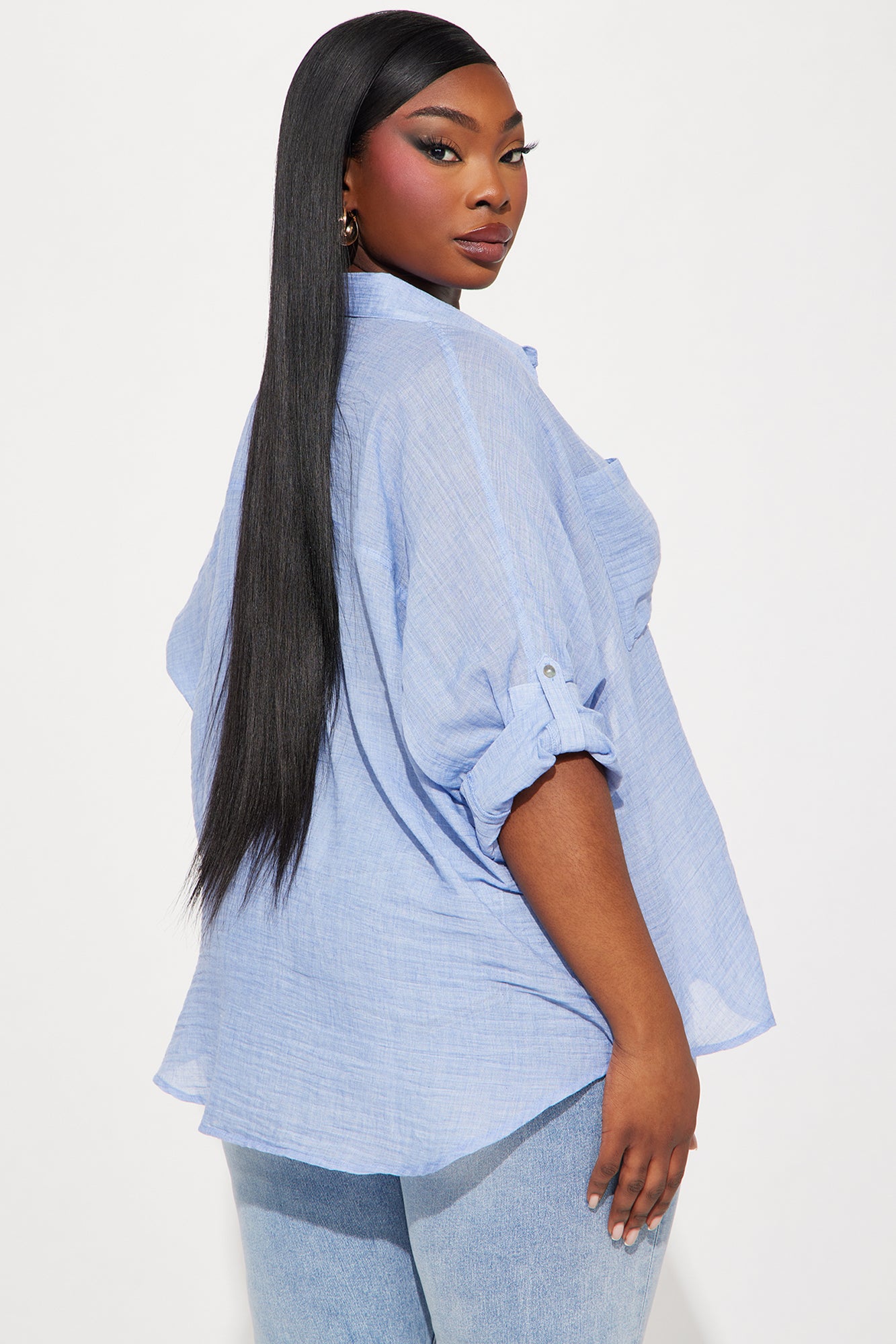 Alina Shirt - Blue - Image 6