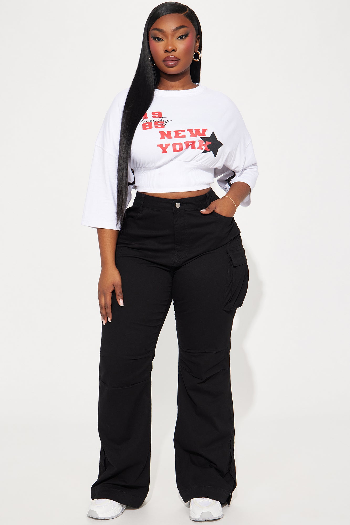 She's a Keeper Cargo Pant - Black - Image 5