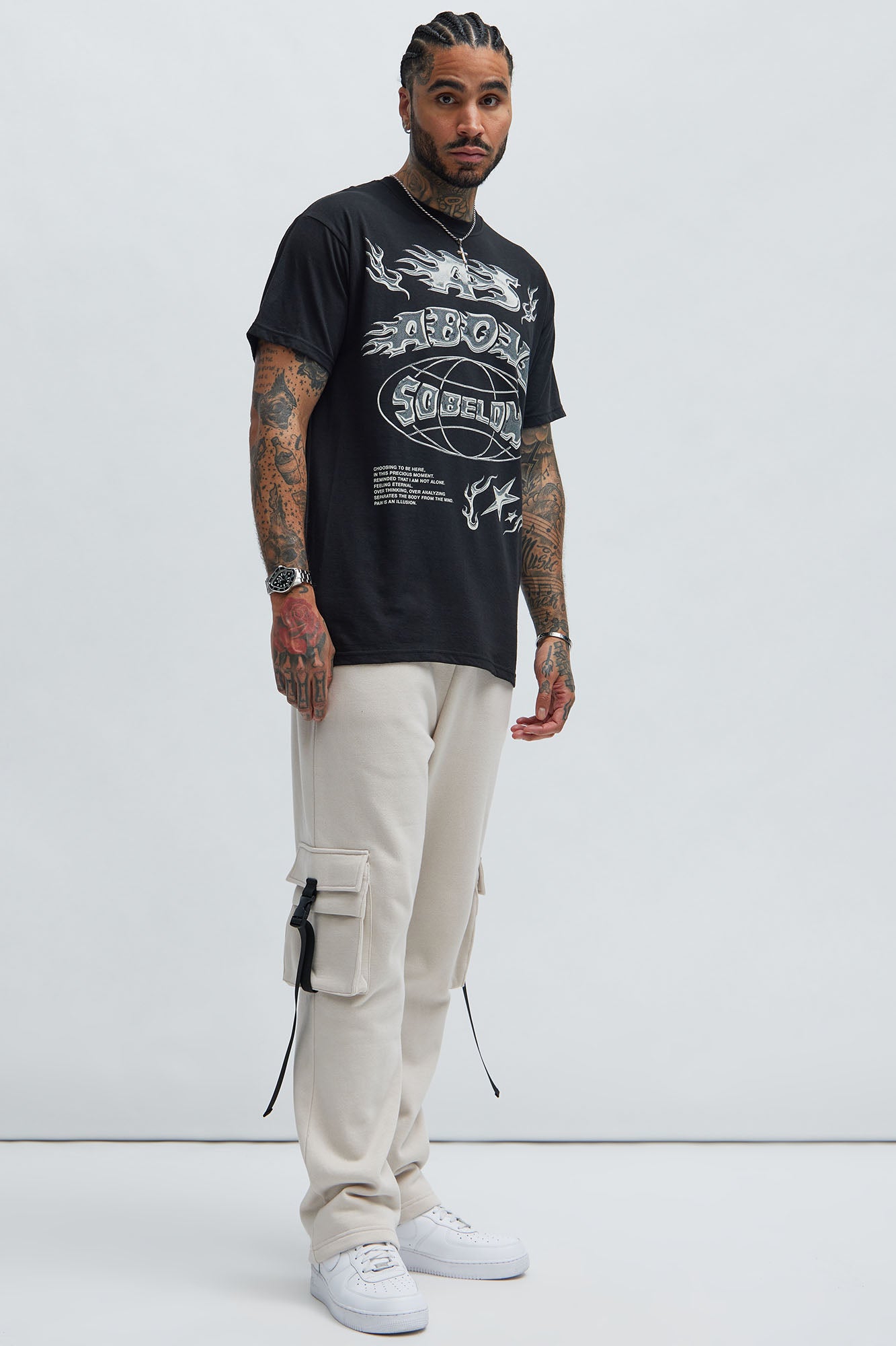 As Above So Below Short Sleeve Tee - Black - Image 3
