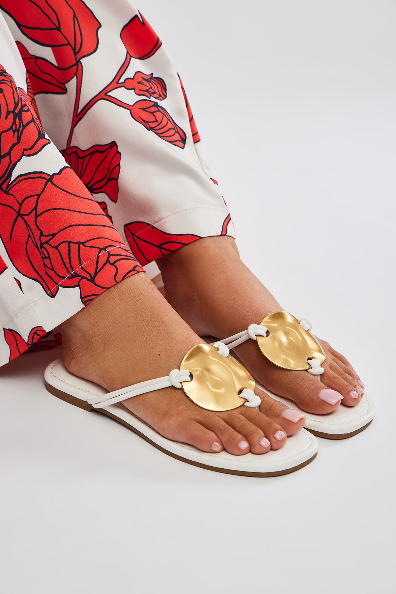 Woke Up In Tulum Flat Sandals - White - Image 4