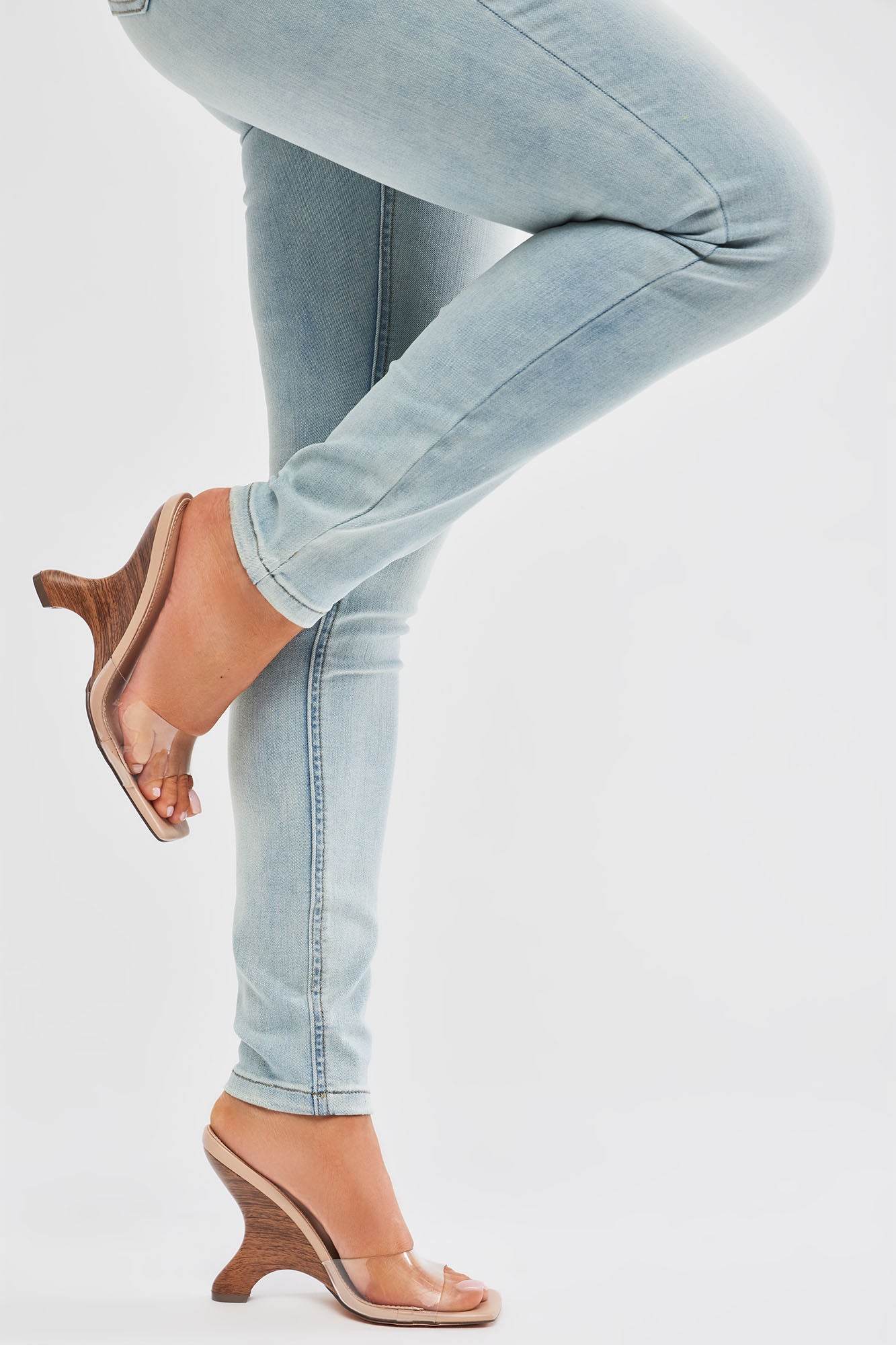 Nora Clear Wedges - Nude - Image 3