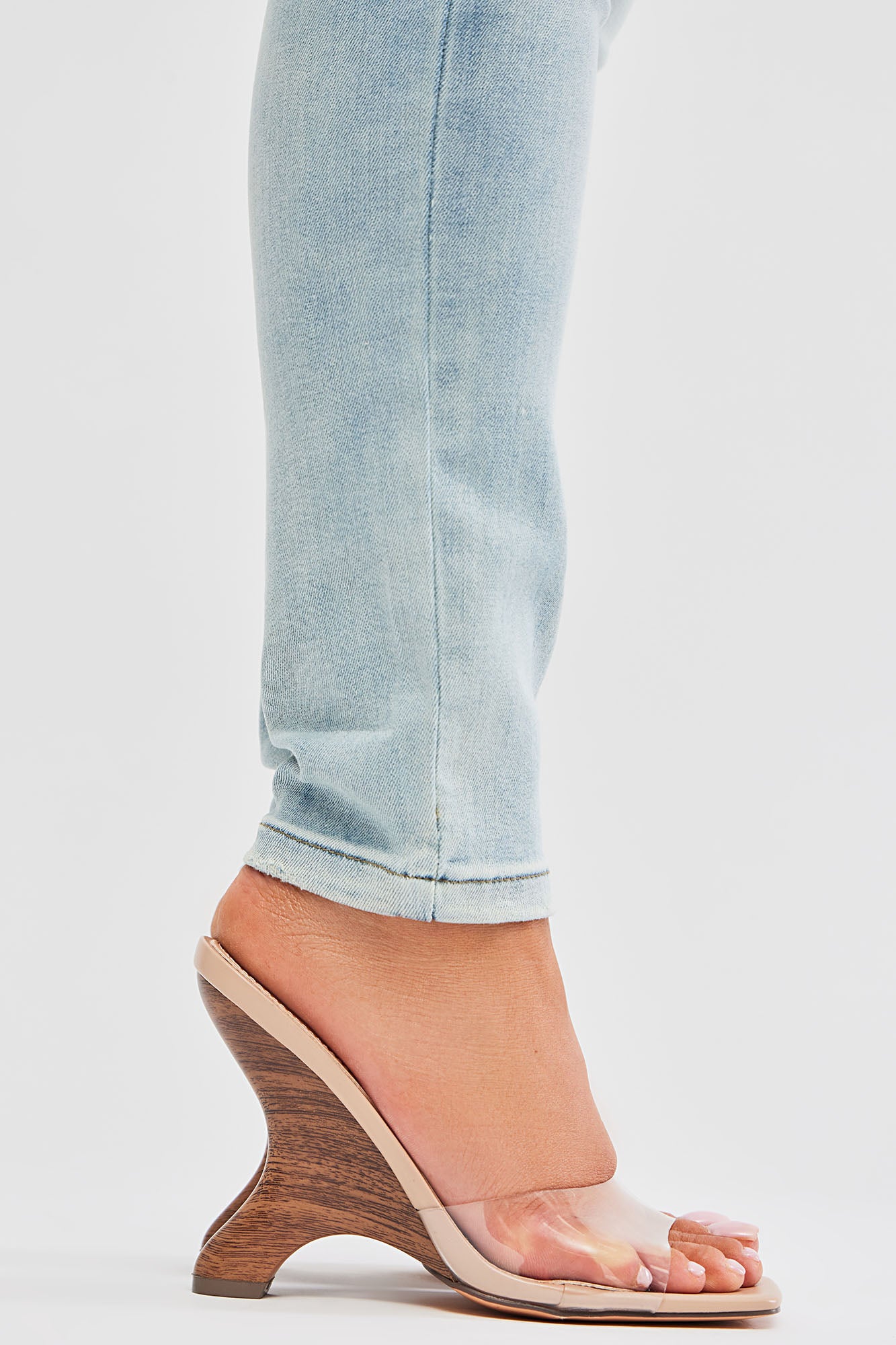 Nora Clear Wedges - Nude - Image 5