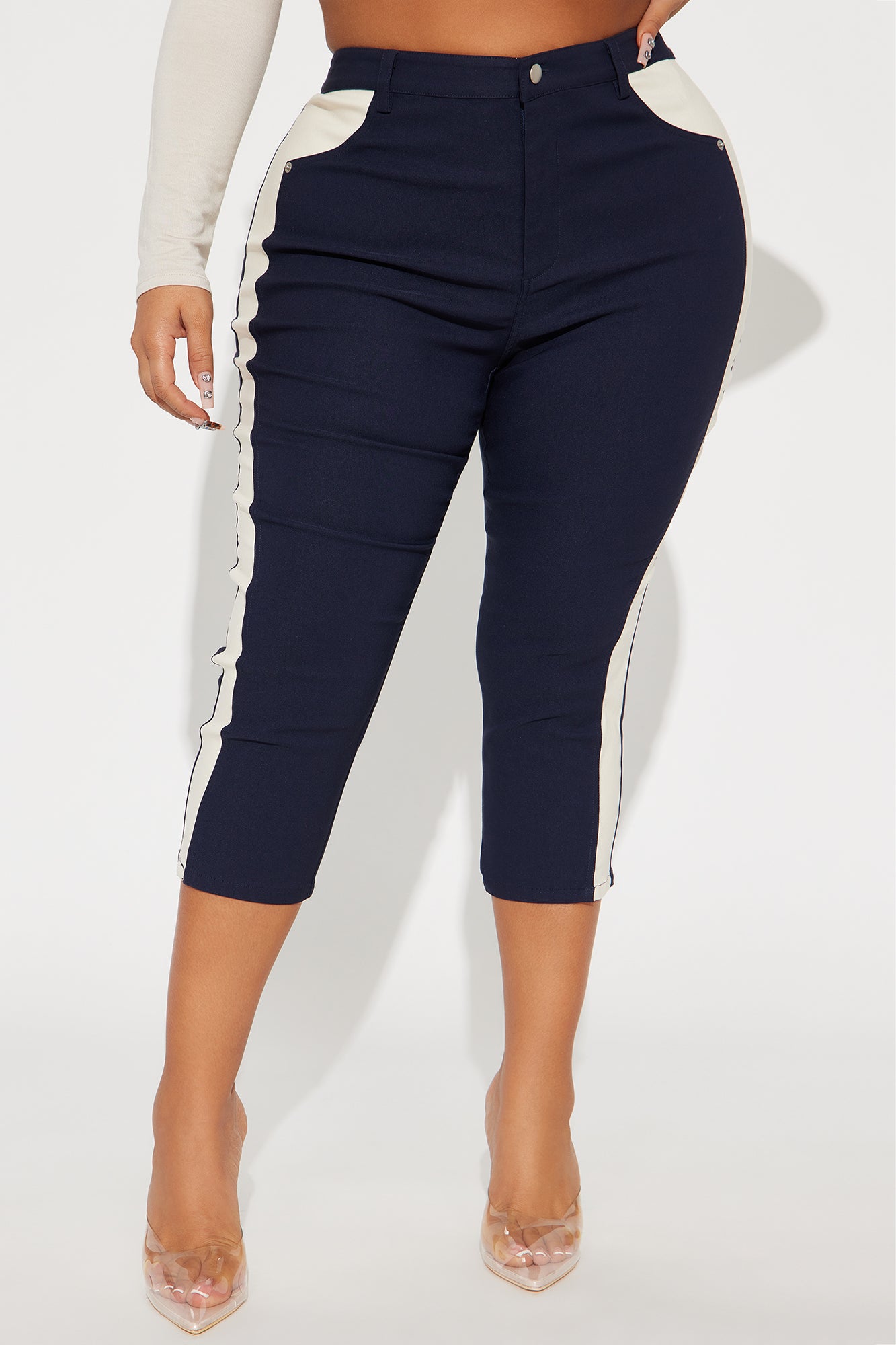 Jamie Colorblock Capri Pant - Navy/combo - Image 6