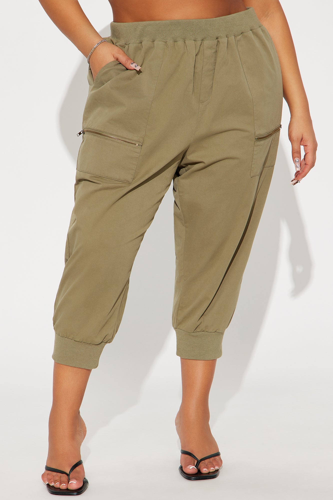 Olivia Capri Pant - Olive - Image 5