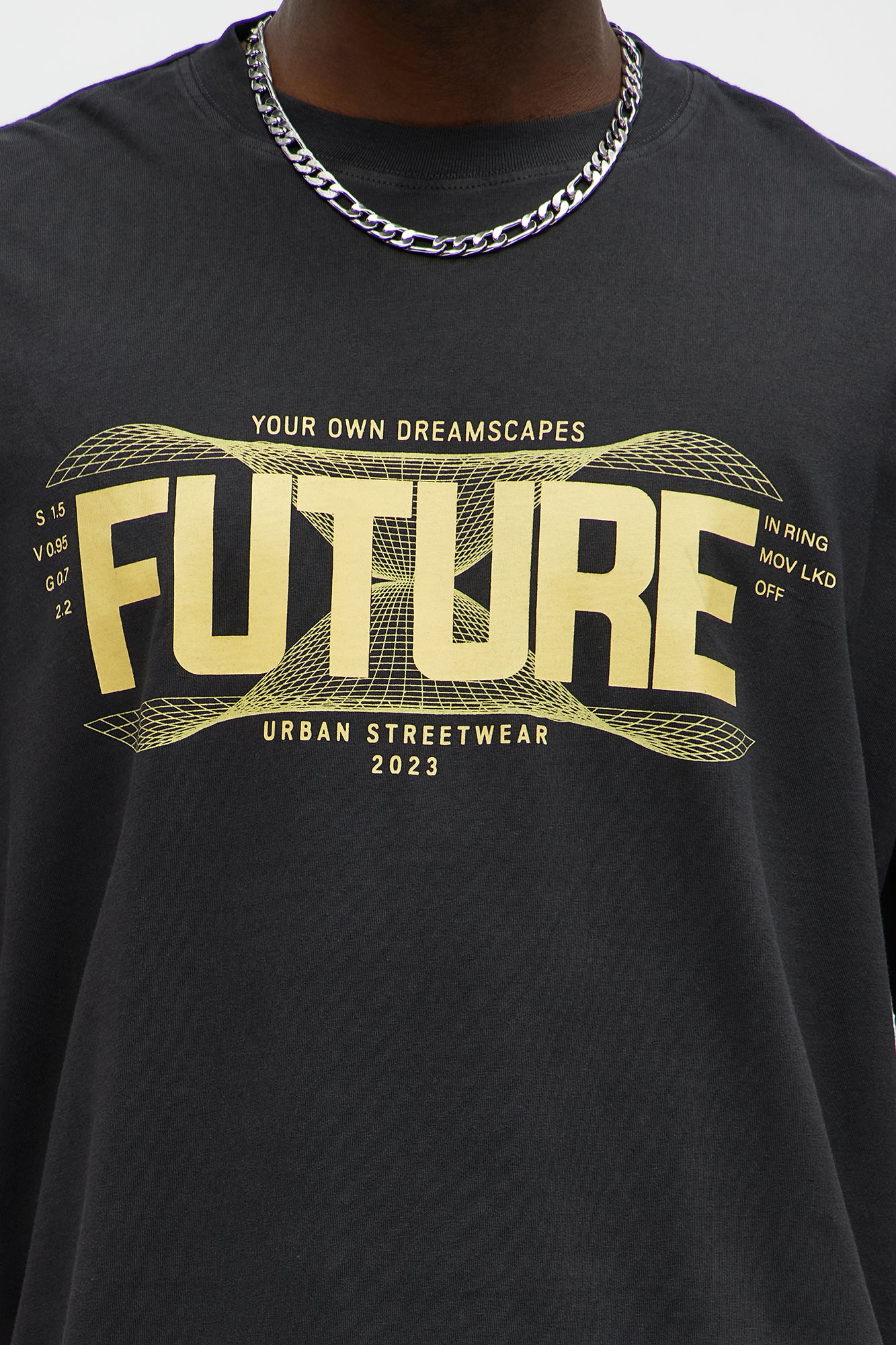 Your Own Dreamscapes Oversized Short Sleeve Tee - Black - Image 3