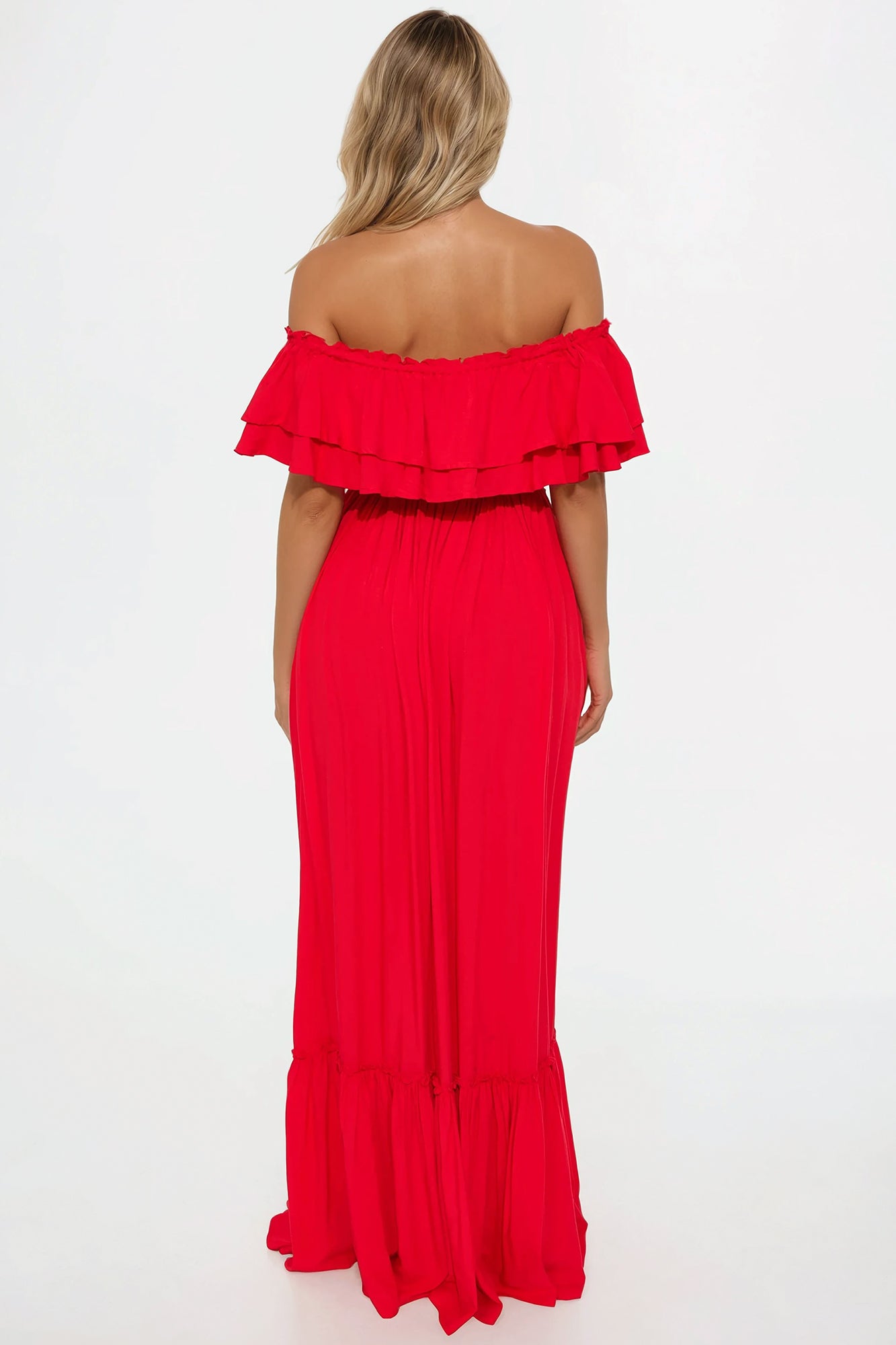 Caribbean Beauty Maxi Dress - Red - Image 3