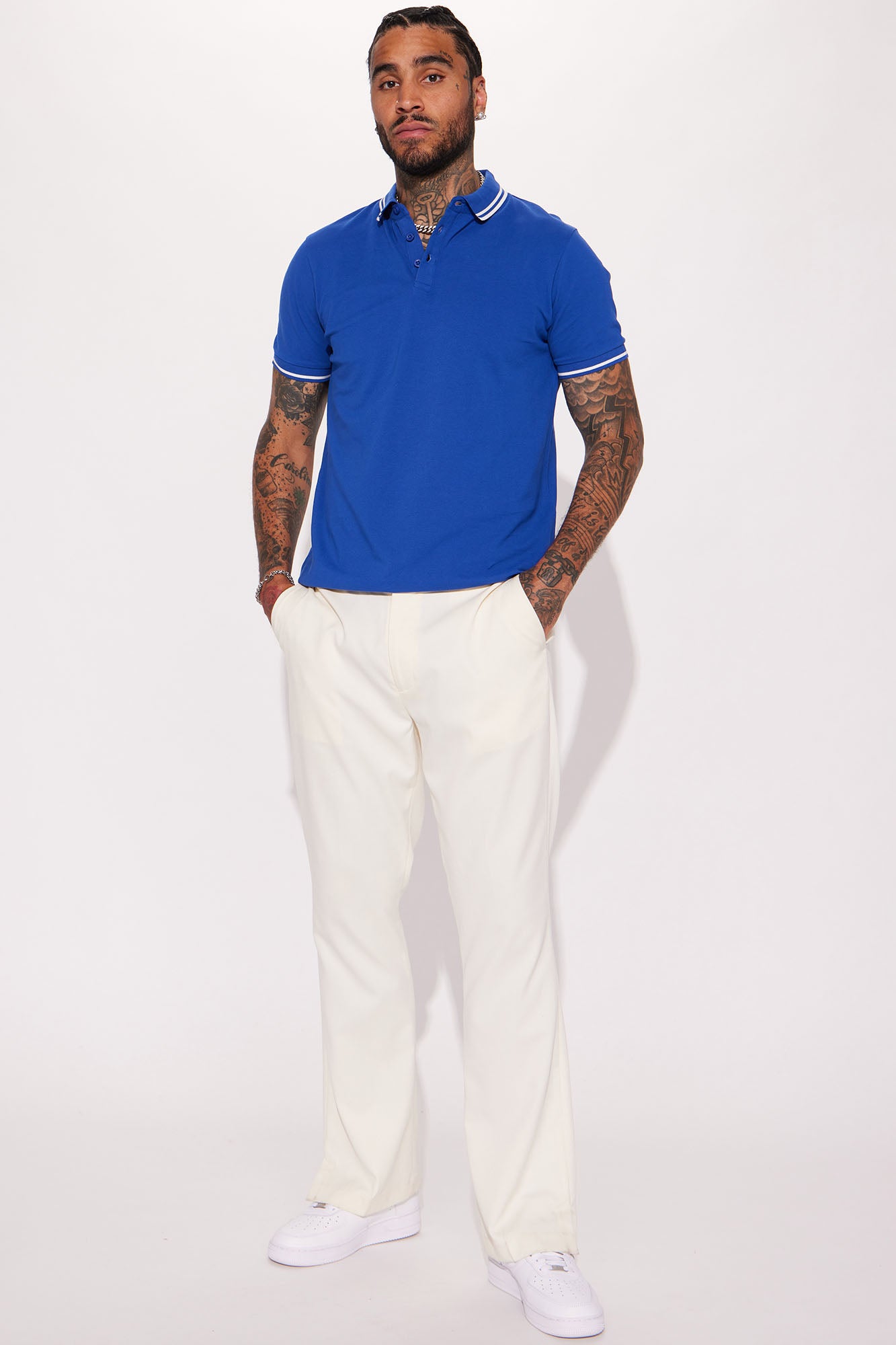 Wilson Short Sleeve Polo - Royal Blue - Image 3