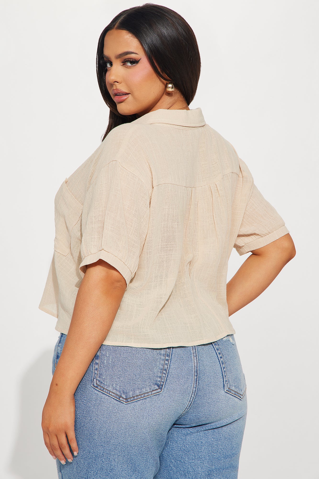 Sun Dreams Linen Shirt - Sand - Image 6