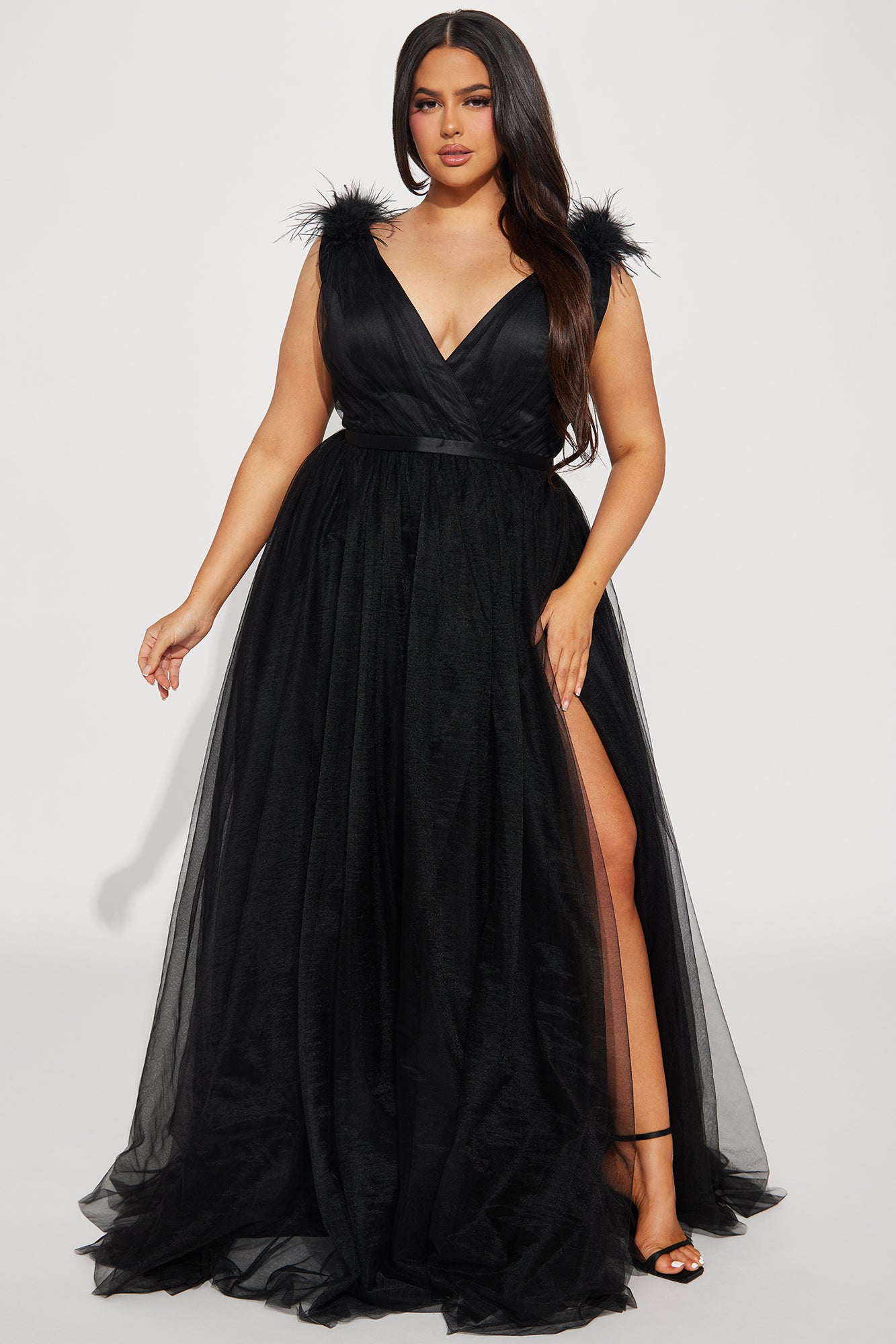 Amelia Tulle Gown - Black - Image 4