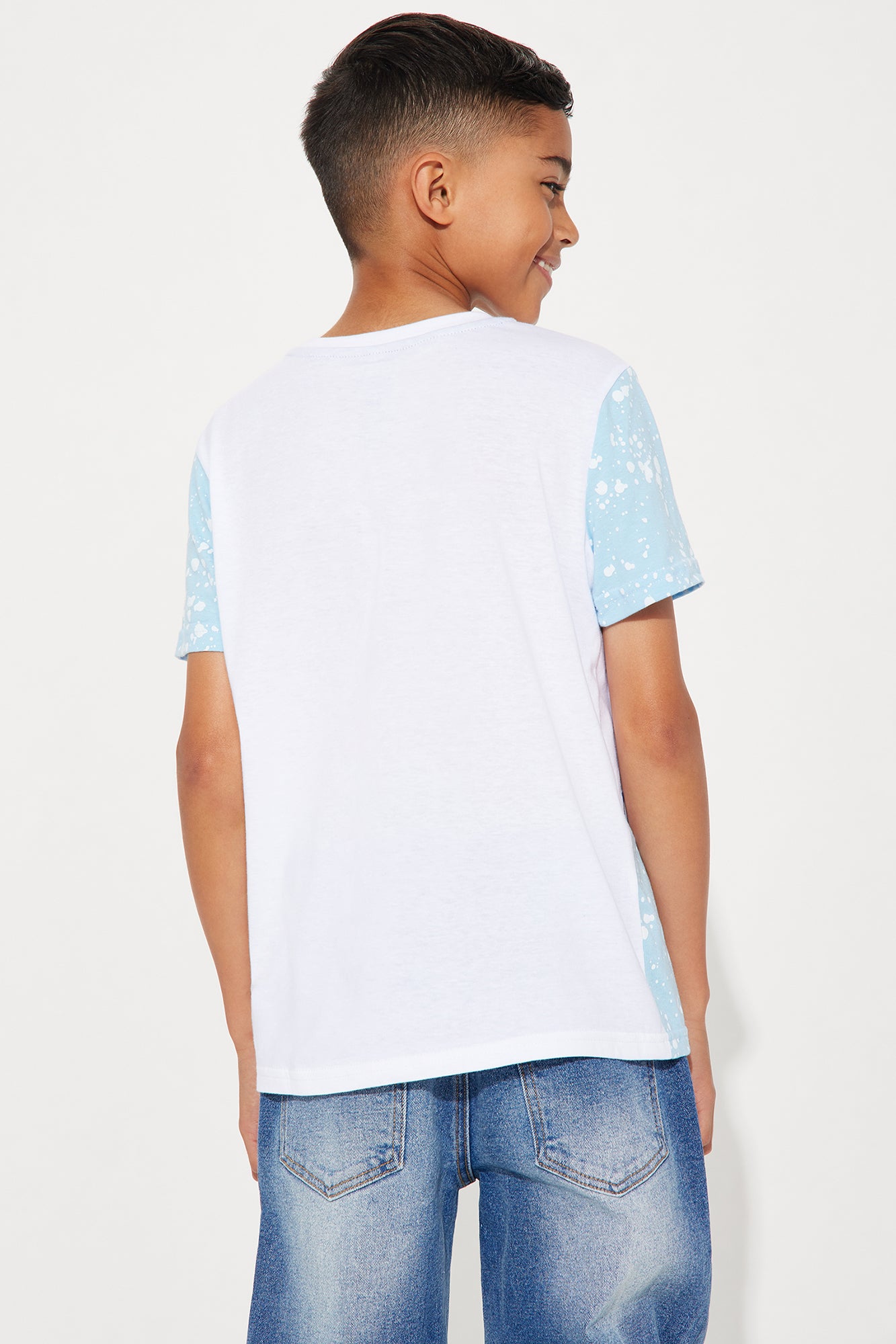 Mini Bart Colorblock Tee - White/combo - Image 4