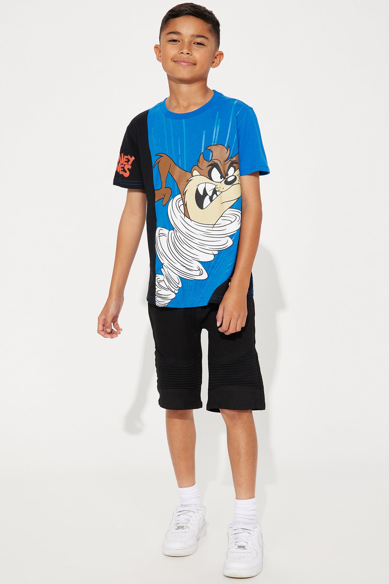 Mini Taz Colorblock Tee - Royal/combo - Image 3