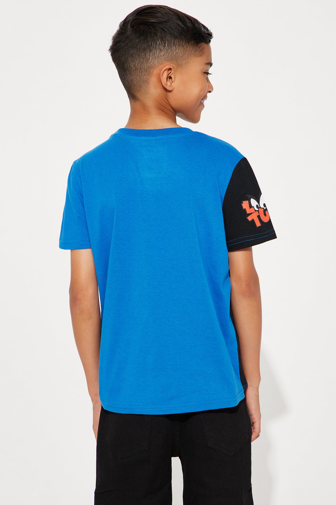Mini Taz Colorblock Tee - Royal/combo - Image 5