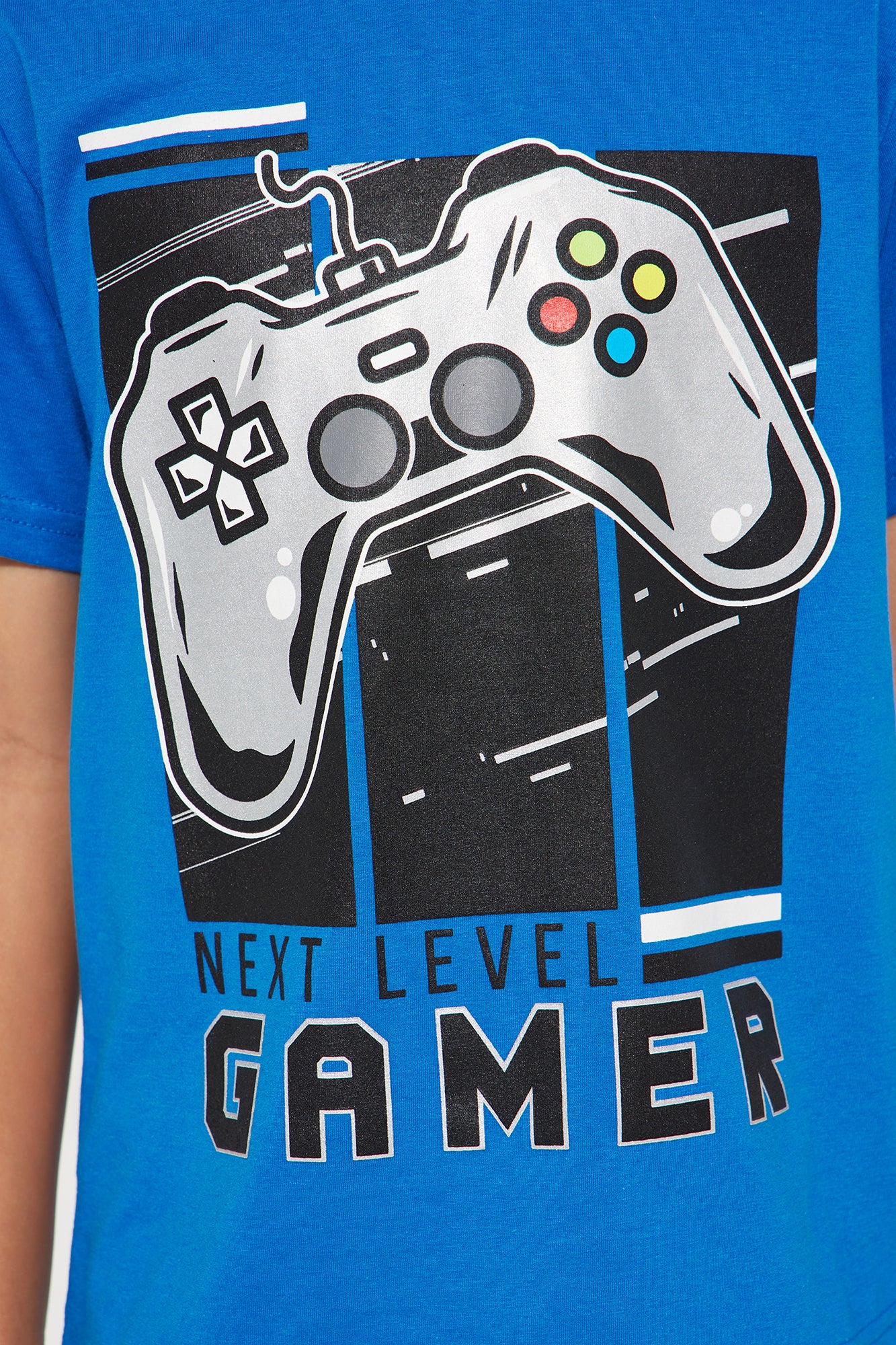 Mini Next Level Gamer Short Set - Blue/Black - Image 3