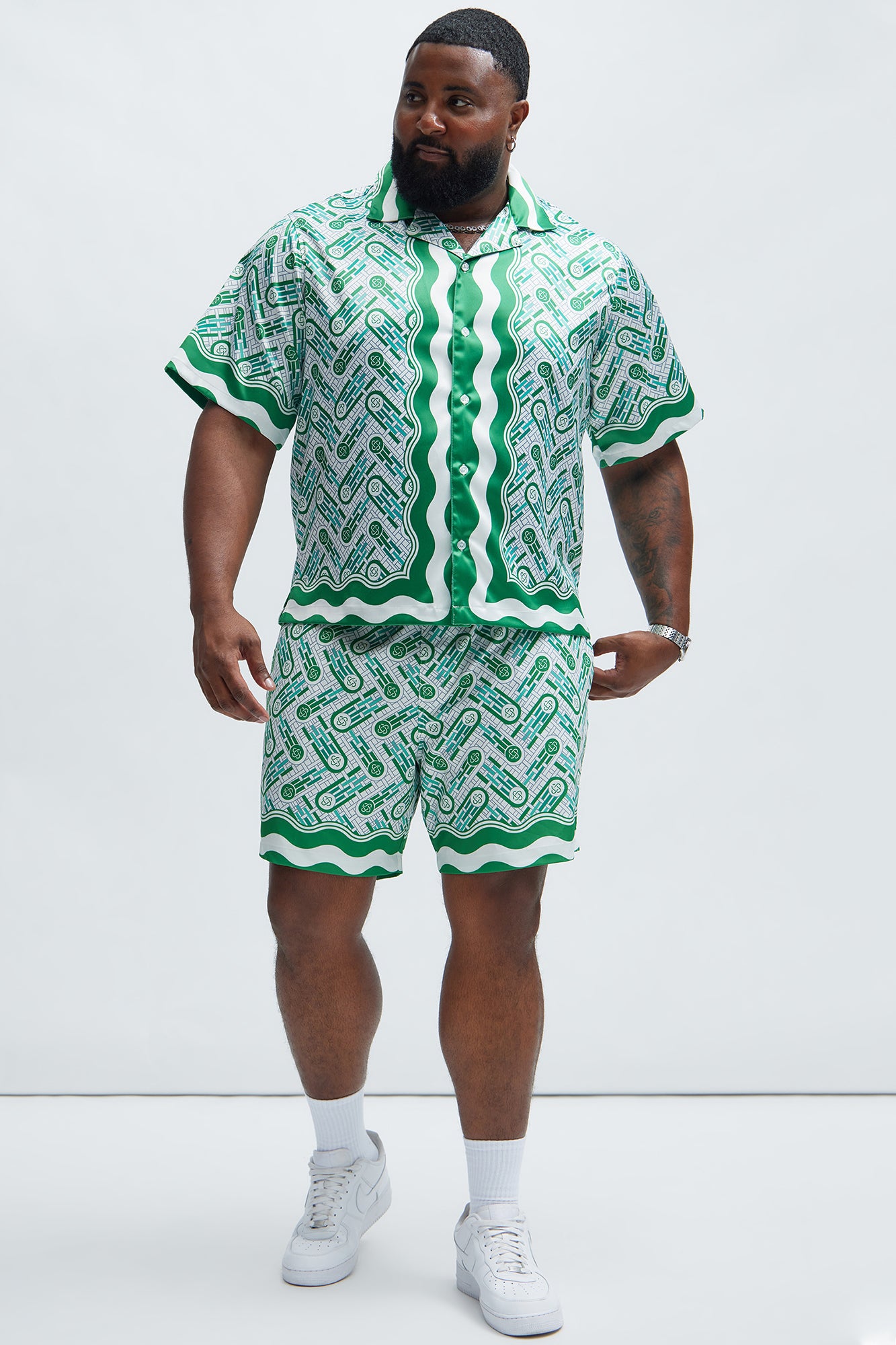 Emperor Swim Classic Trunk - Green/combo - Image 7