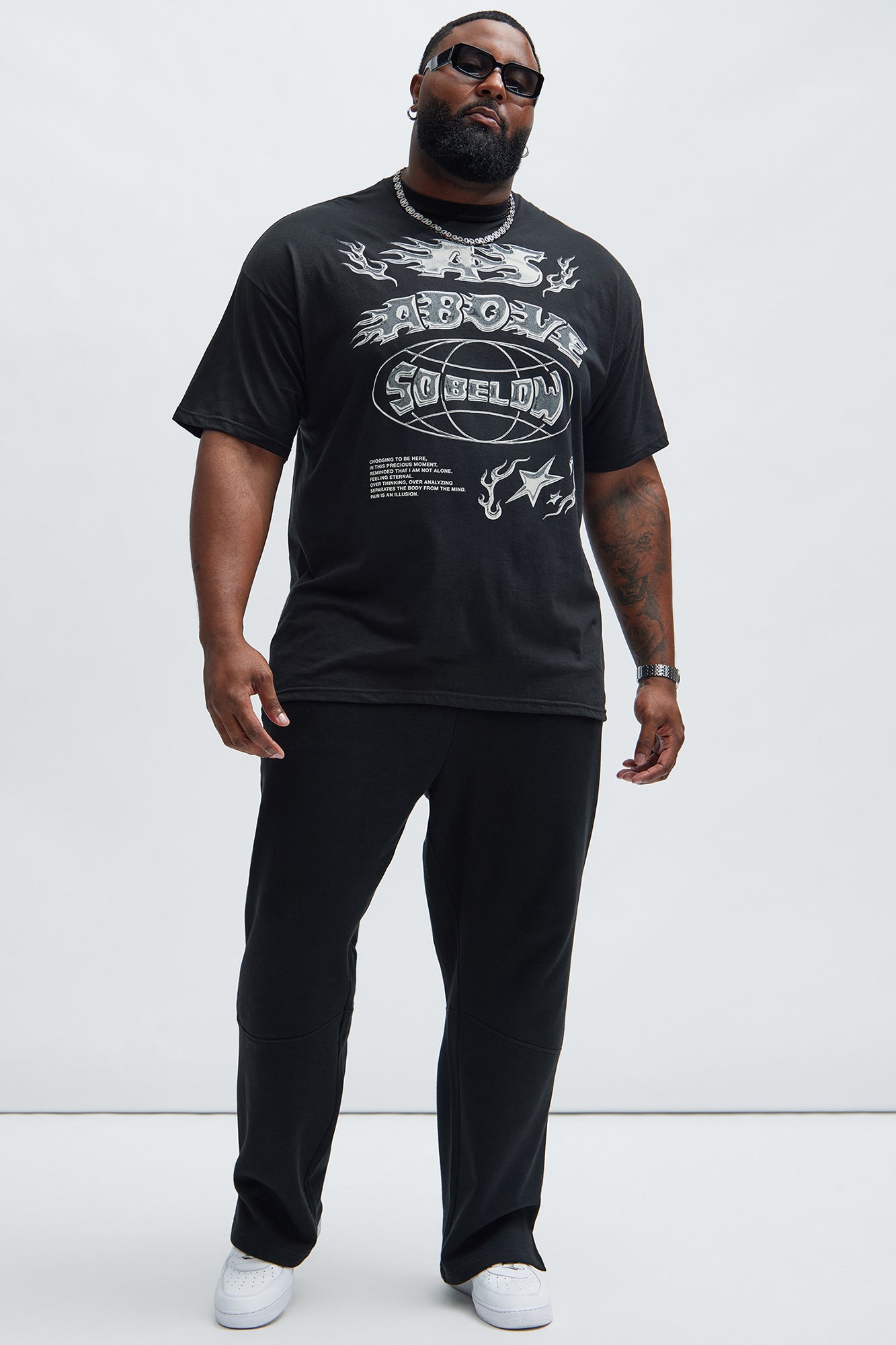 As Above So Below Short Sleeve Tee - Black - Image 6