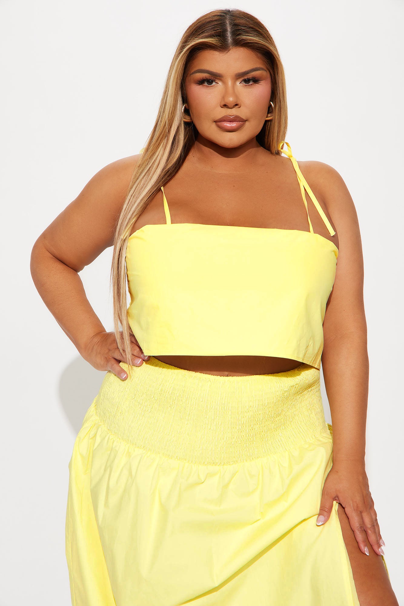 Feeling The Sunshine Skirt Set - Yellow - Image 5
