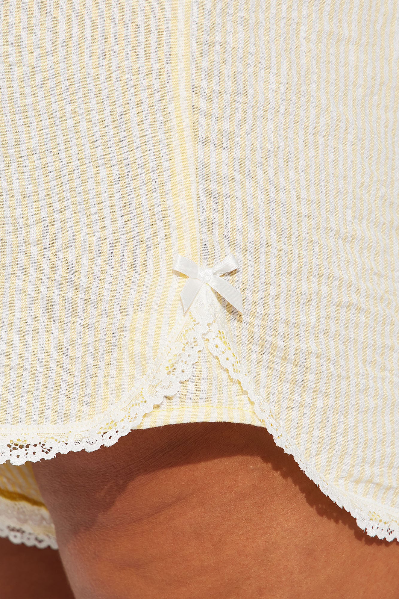 Belmont Pinstripe Boxer Short - Yellow - Image 6