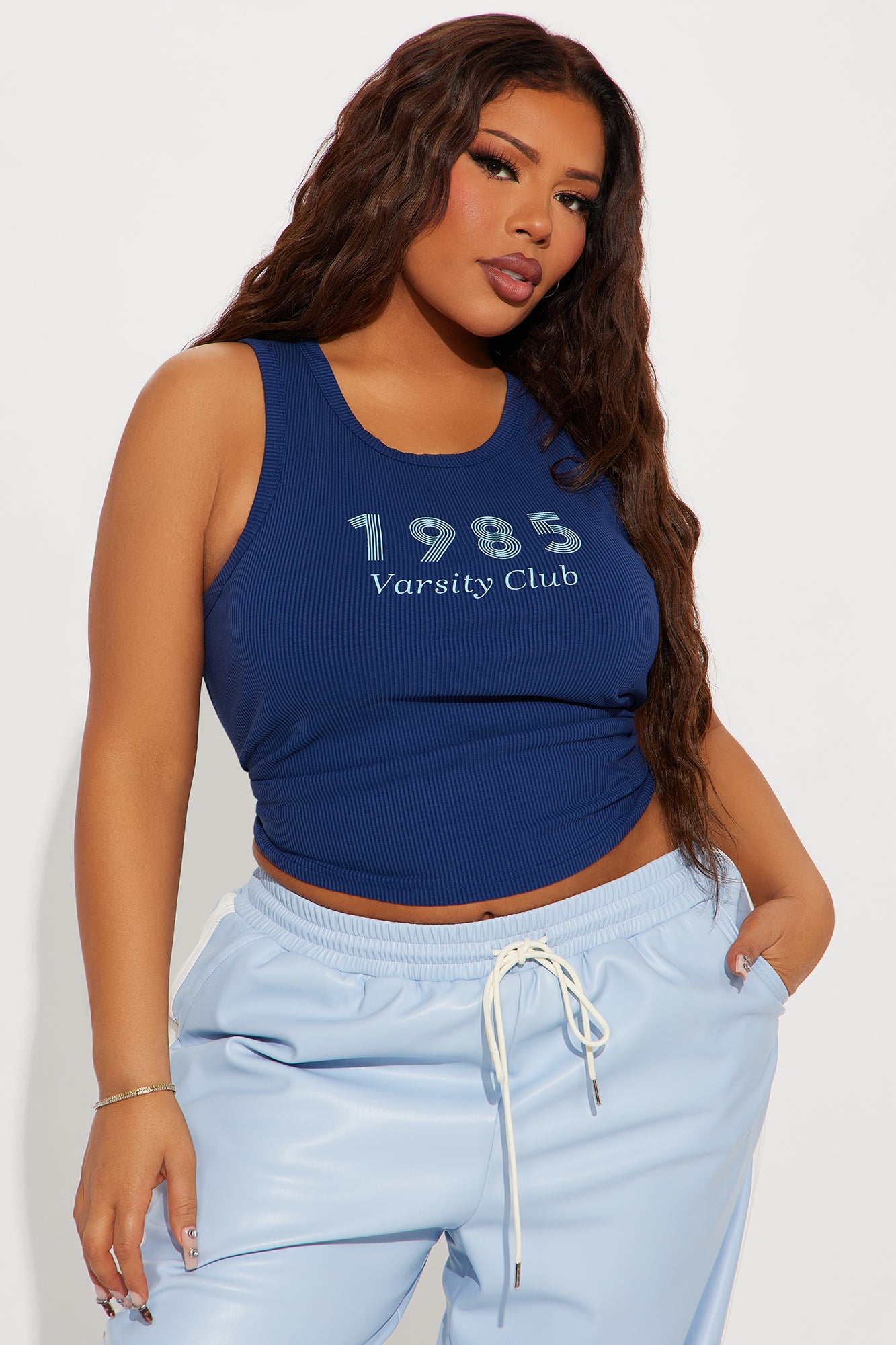 1985 Varsity Club Tank Top - Navy - Image 5