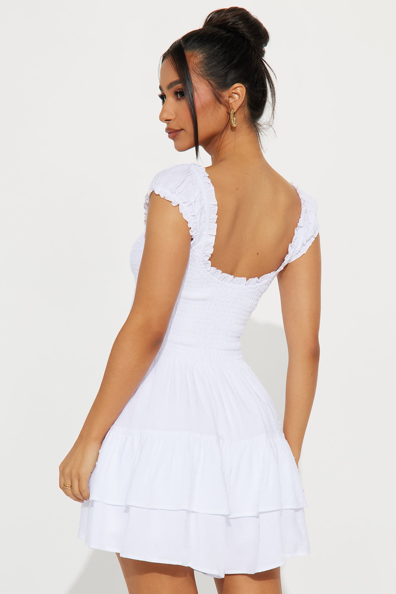 Ava Eyelet Romper - White - Image 3