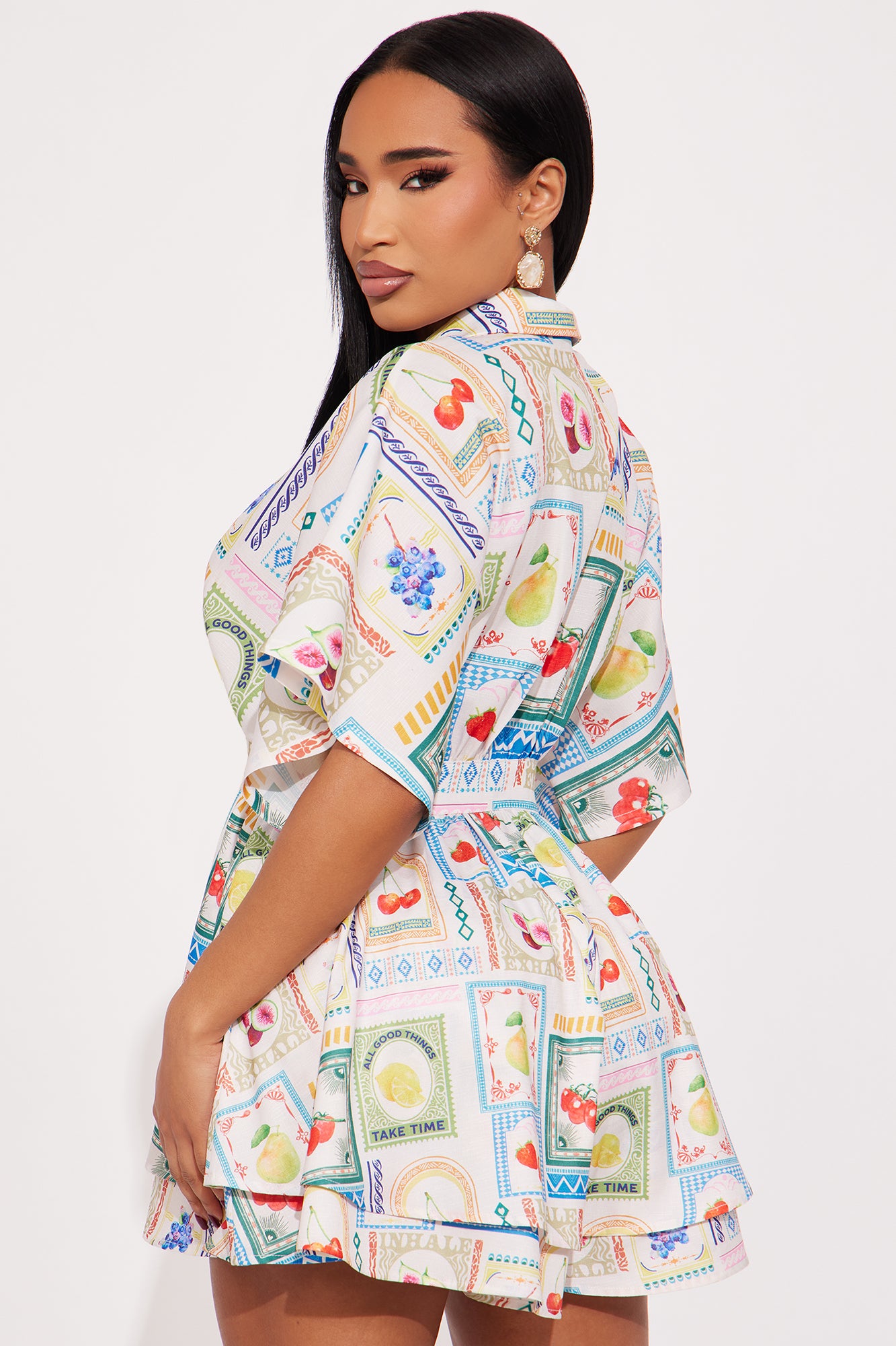 Up My Game Romper - White/combo - Image 3