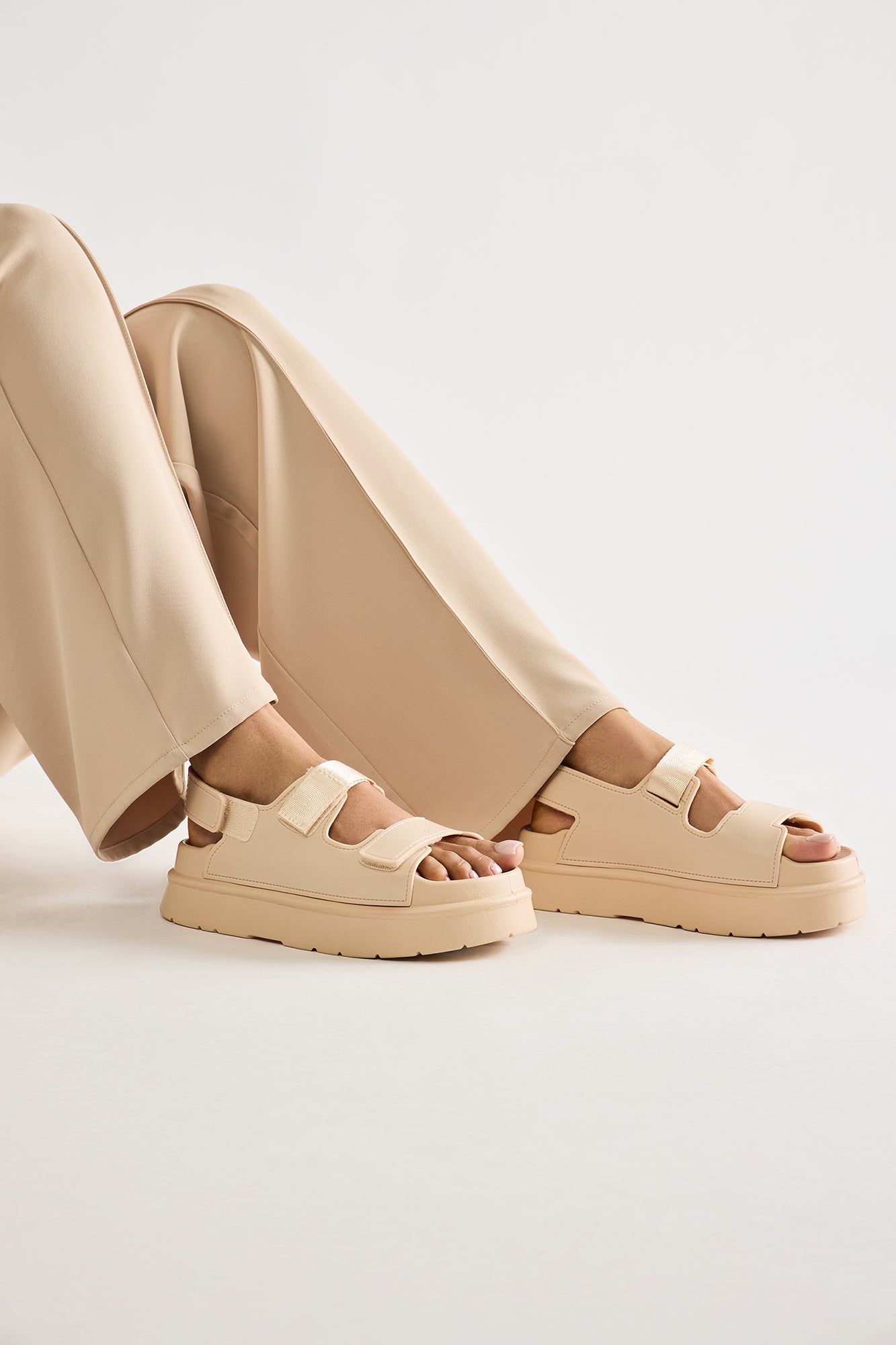 Max Platform Sandals - Beige - Image 3