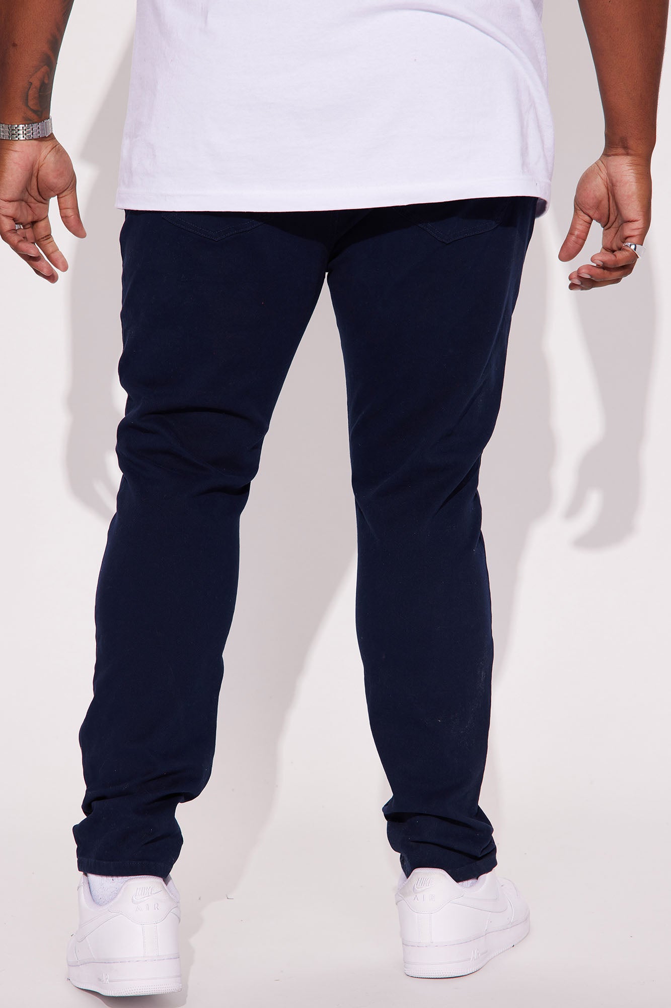 Mac Chino Skinny 5 Pocket Pants - Navy - Image 7