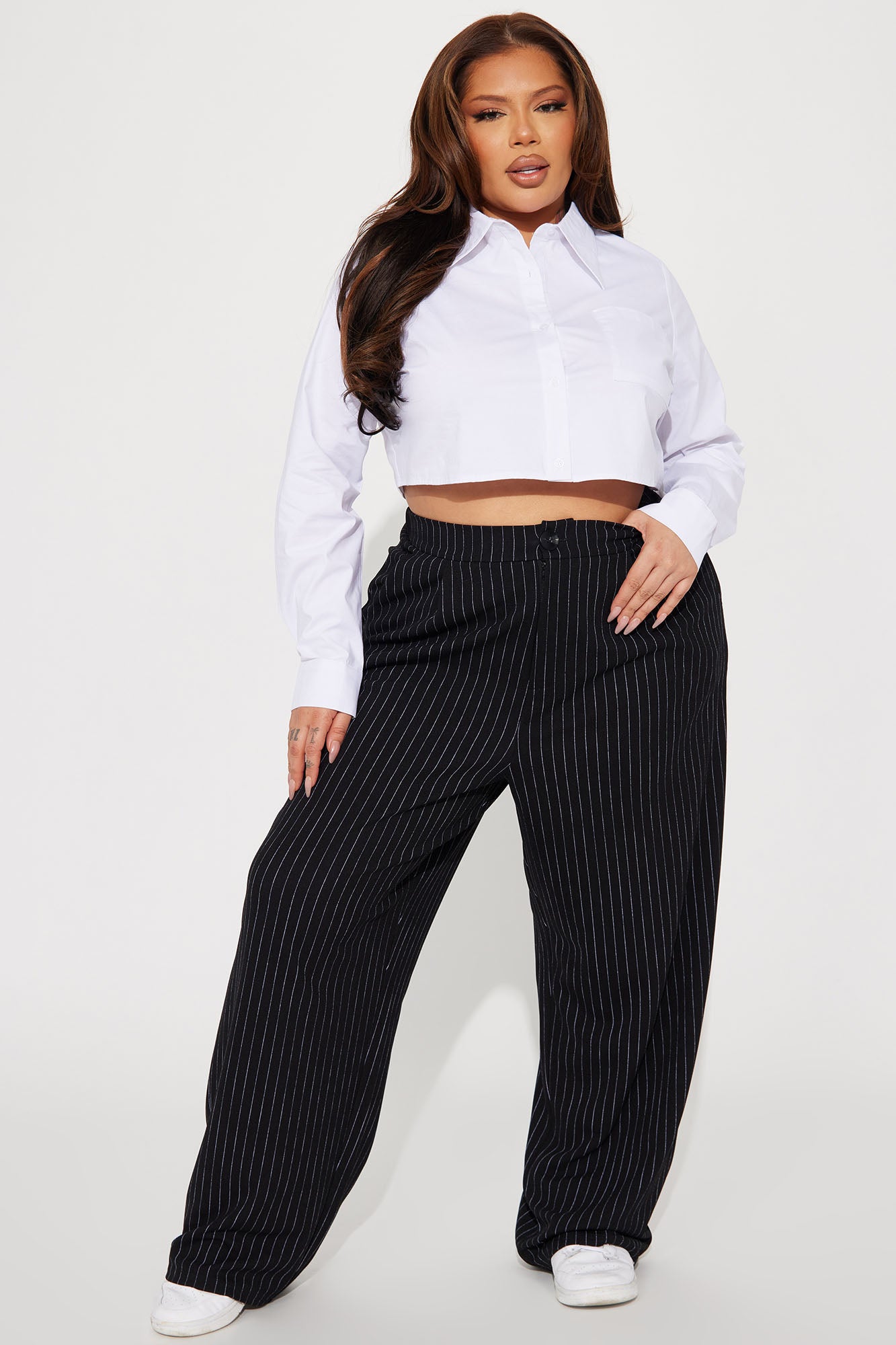 Won't Get Me Down Poplin Shirt - White - Image 8