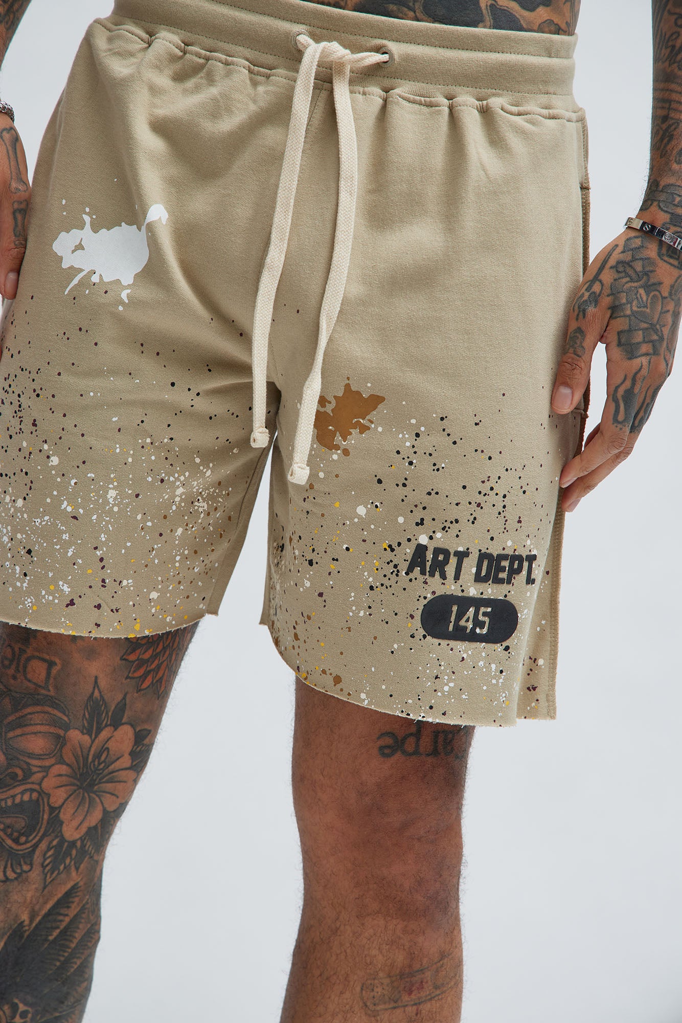 Art Dept Sweatshorts - Khaki - Image 4