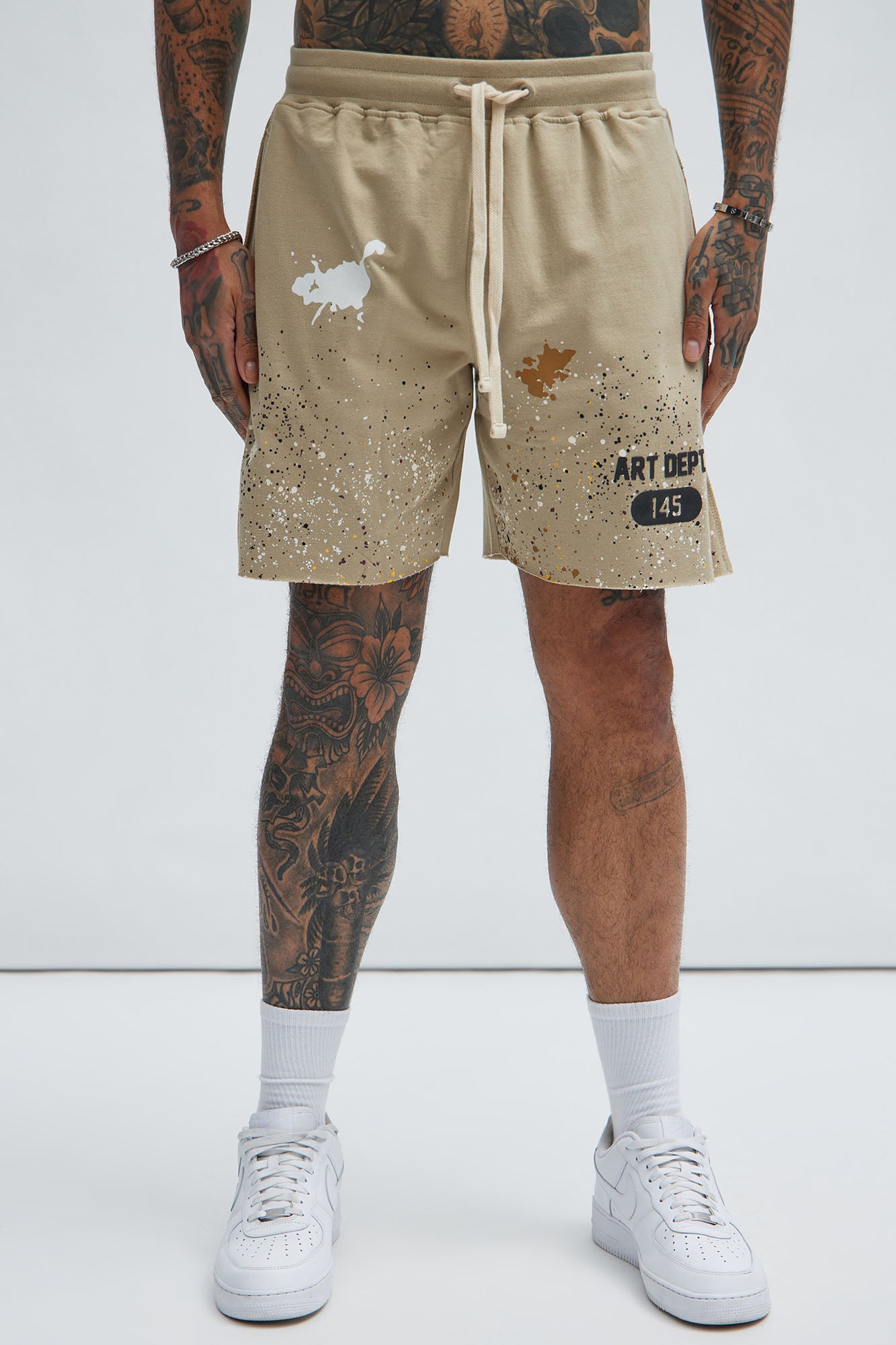 Art Dept Sweatshorts - Khaki - Image 3