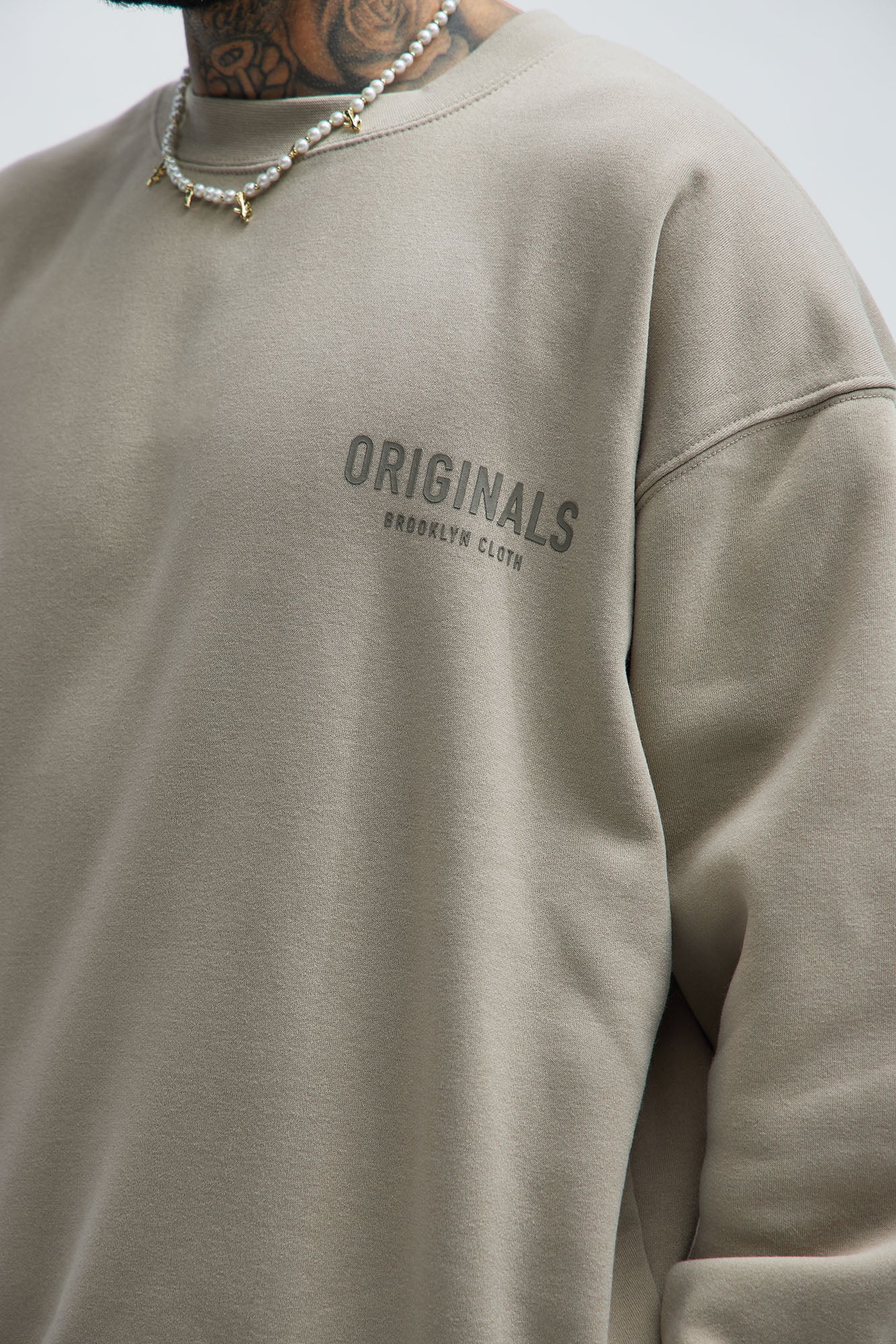 Original Brooklyn Crew Neck Sweatshirt - Stone - Image 3