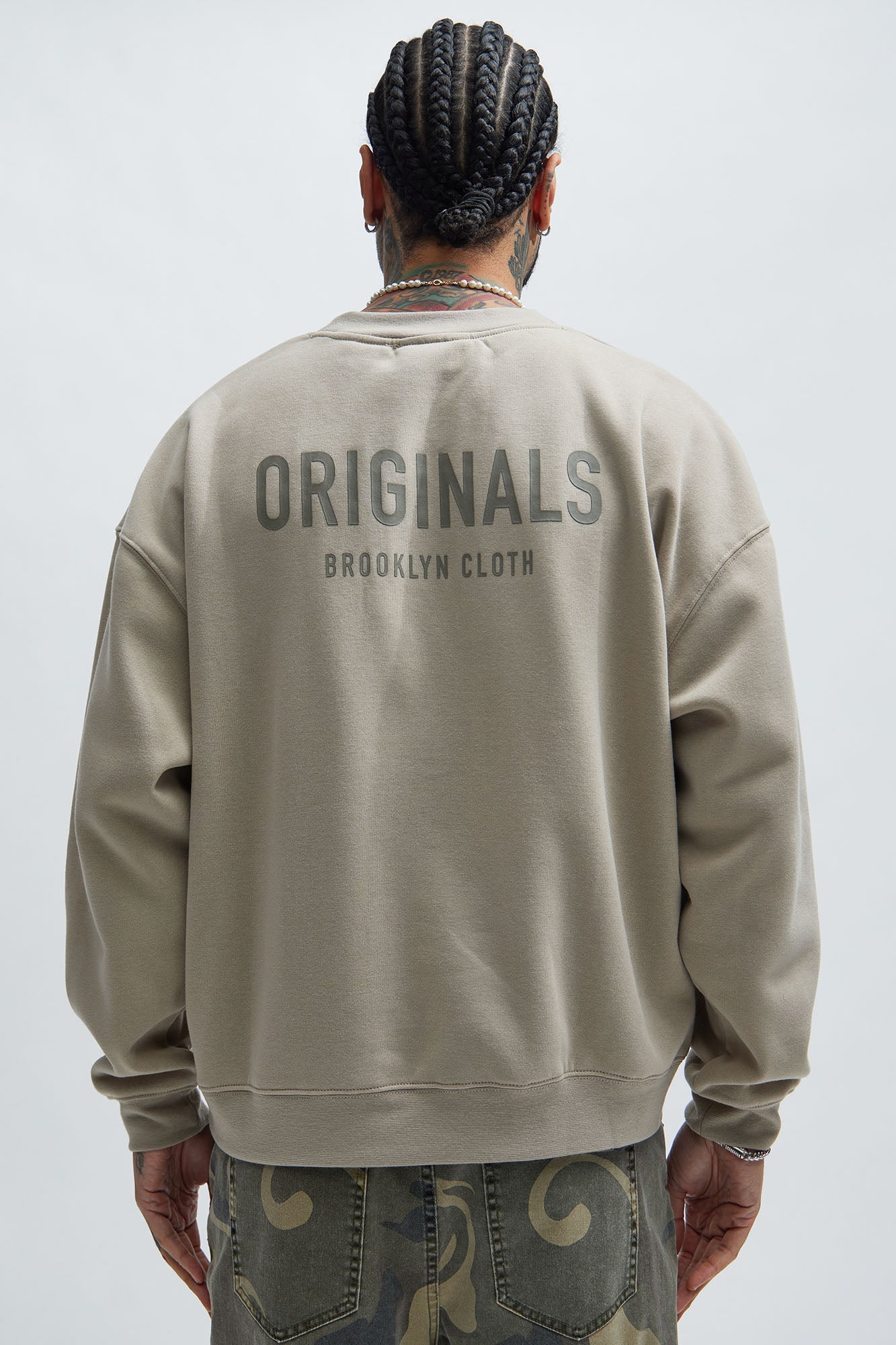 Original Brooklyn Crew Neck Sweatshirt - Stone - Image 4