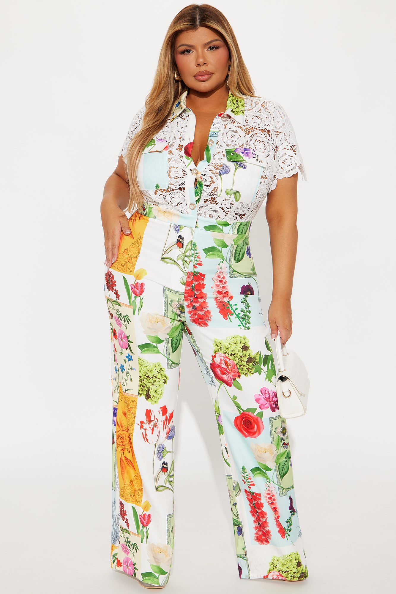 Jardin Jumpsuit - White/combo - Image 4