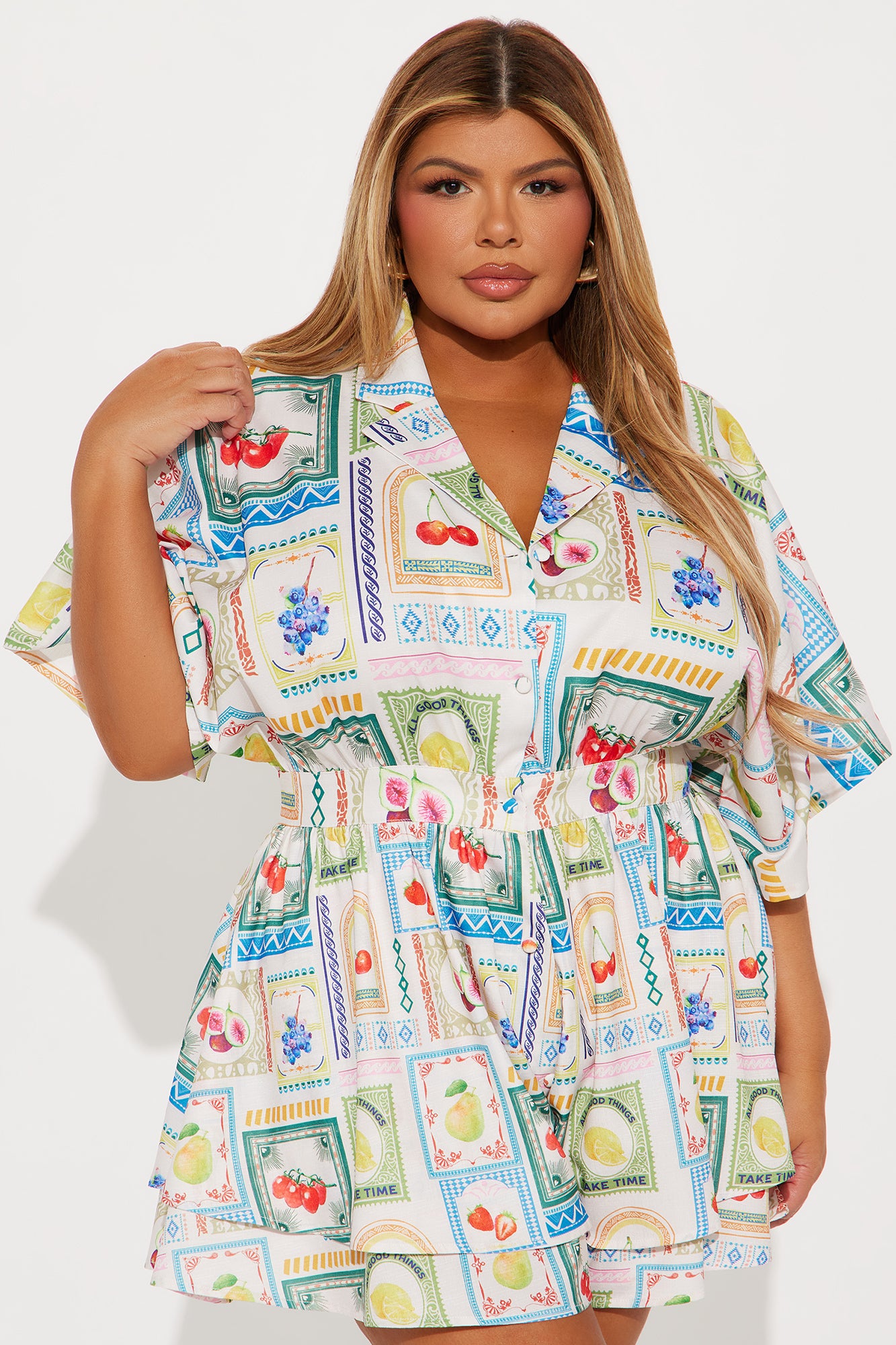 Up My Game Romper - White/combo - Image 4