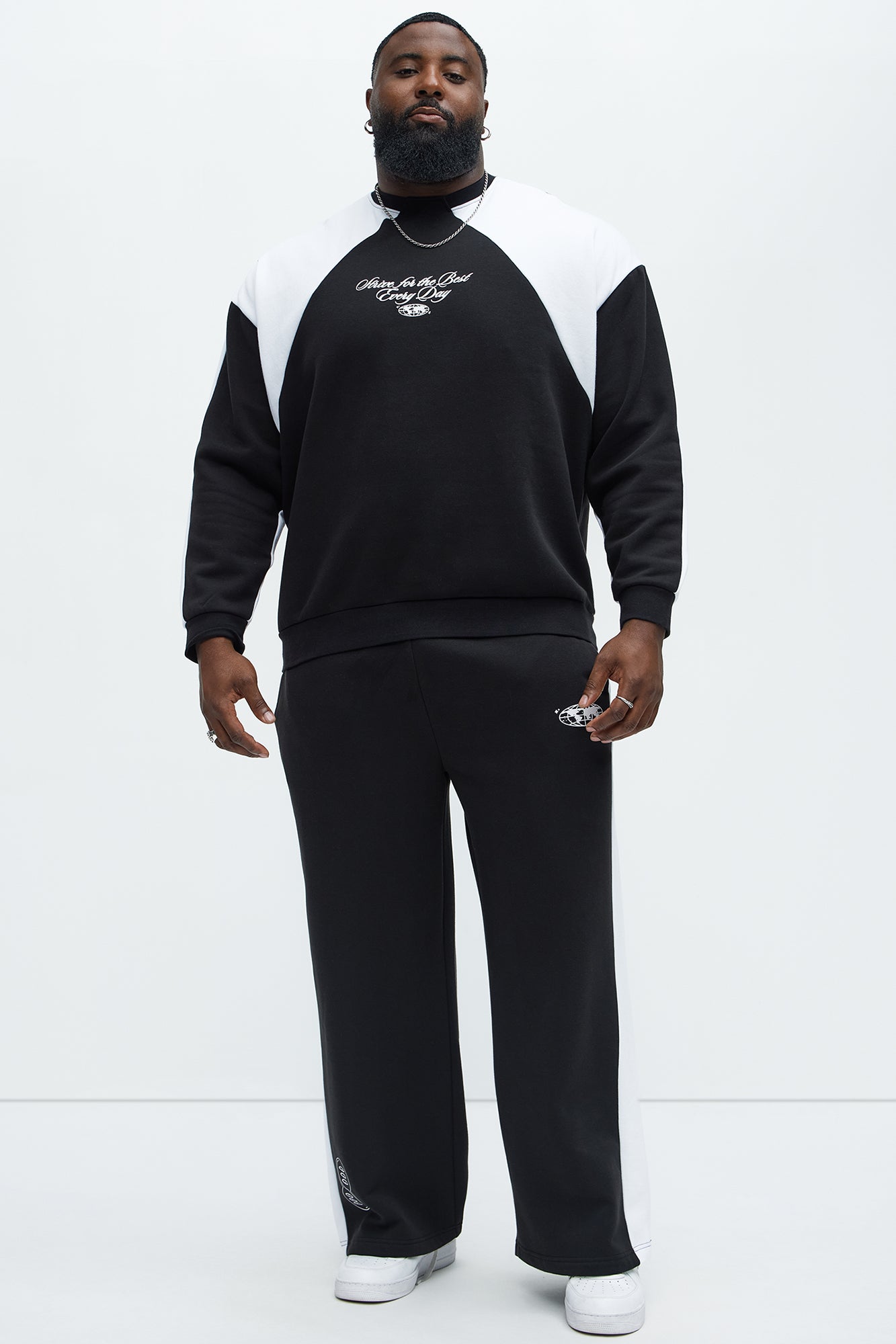 Strive Sweatshirt - Black/White - Image 6