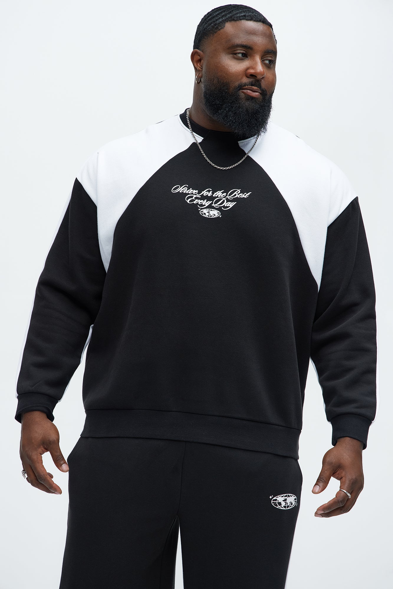 Strive Sweatshirt - Black/White - Image 5